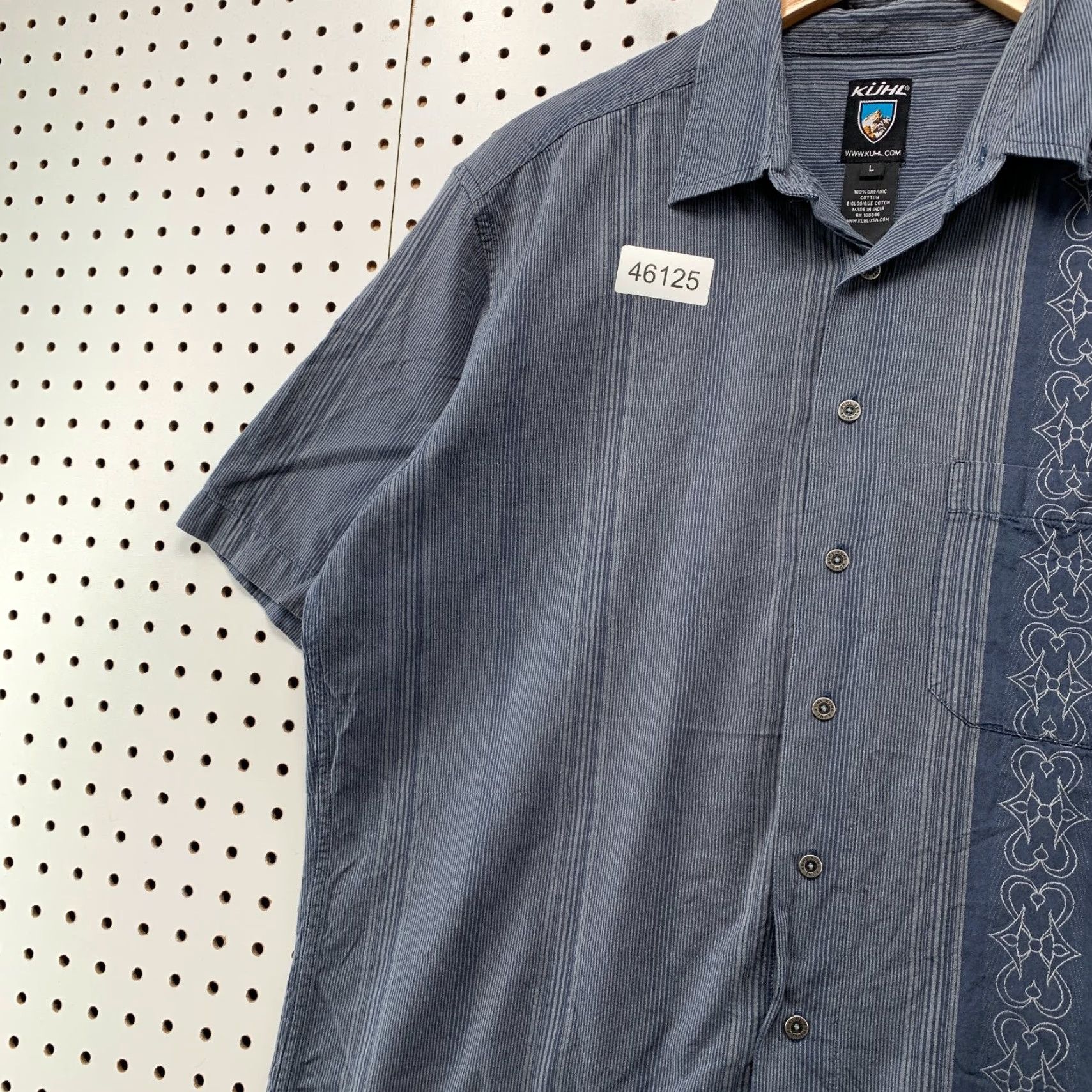 Vintage Kuhl Button Camp Shirt Mens Large Blue 100% Organic Cotton Outdoor Shirt Mens Large Blue Kuhl Button-Up Camp Shirt Outdoor 100% Organic Cotton Size US L / EU 52-54 / 3 - 7 Thumbnail