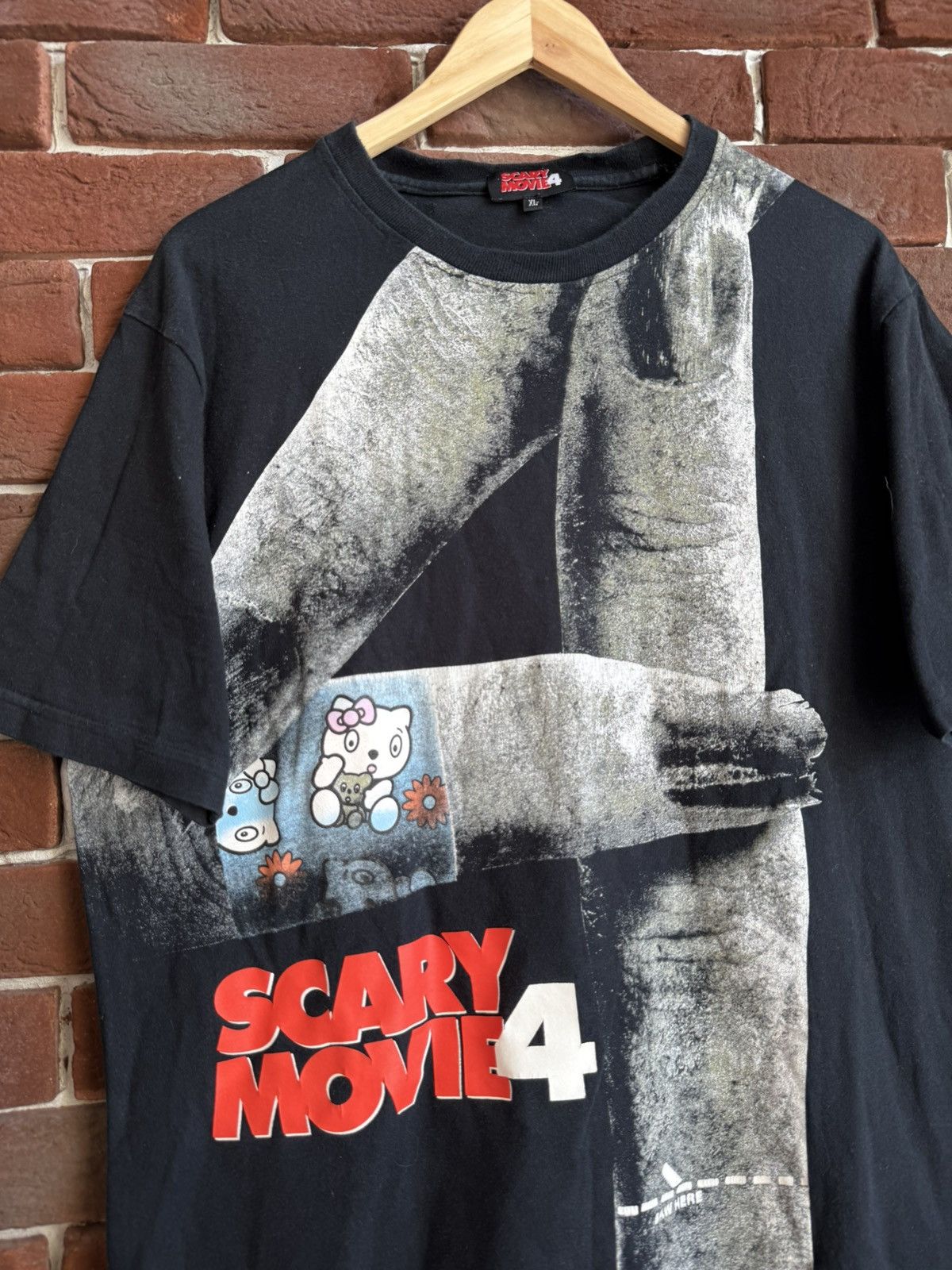 Vintage 2006 Scary Movie 4 Promo Horror Funny Tee Vintage xl Black Size US L / EU 52-54 / 3 - 3 Thumbnail