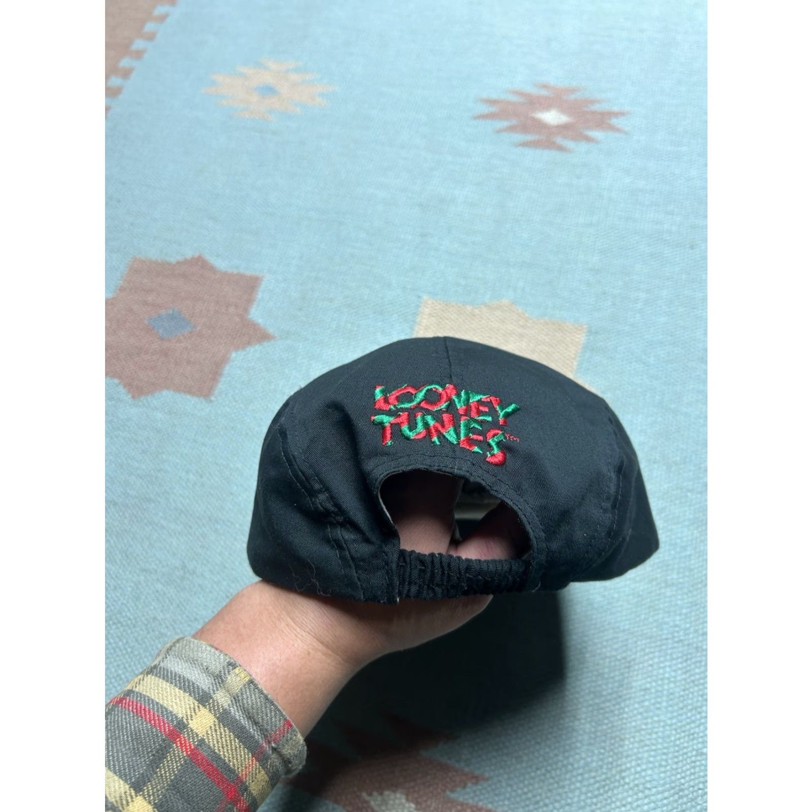 Vintage VINTAGE Looney Tunes 5 Panel Hat Cap Christmas Sylvester Tweety Adult OSFA Black Man Womens Boys Girls? Size ONE SIZE - 5 Thumbnail