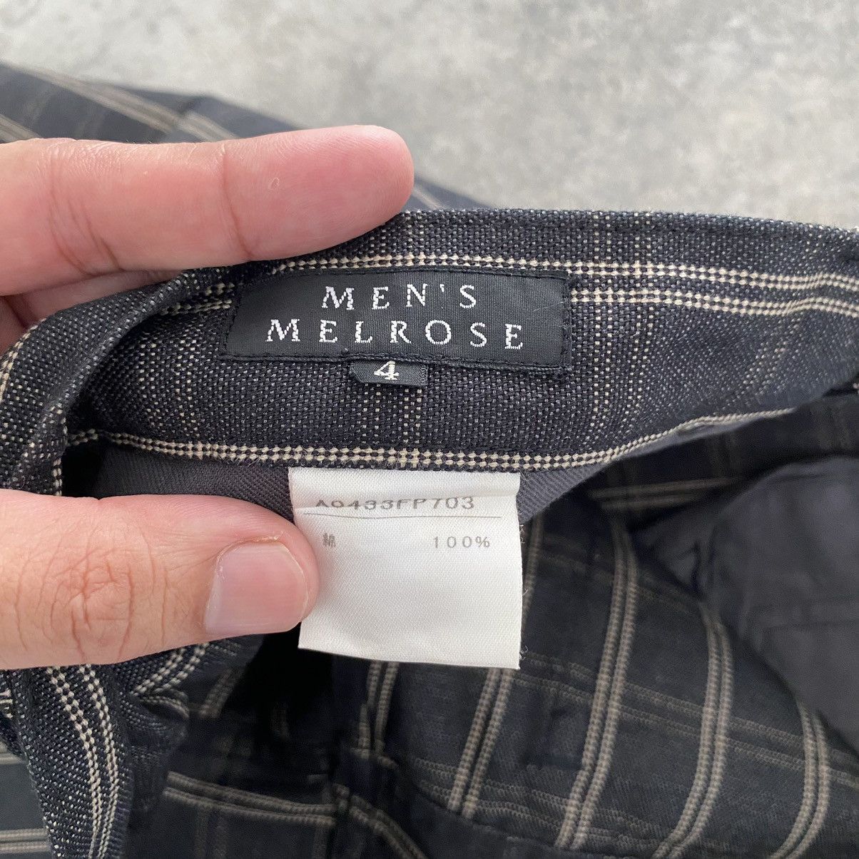 Vintage VTG Men’s Melrose Made In Japan Checker Flared Jeans Size US 30 / EU 46 - 19 Thumbnail