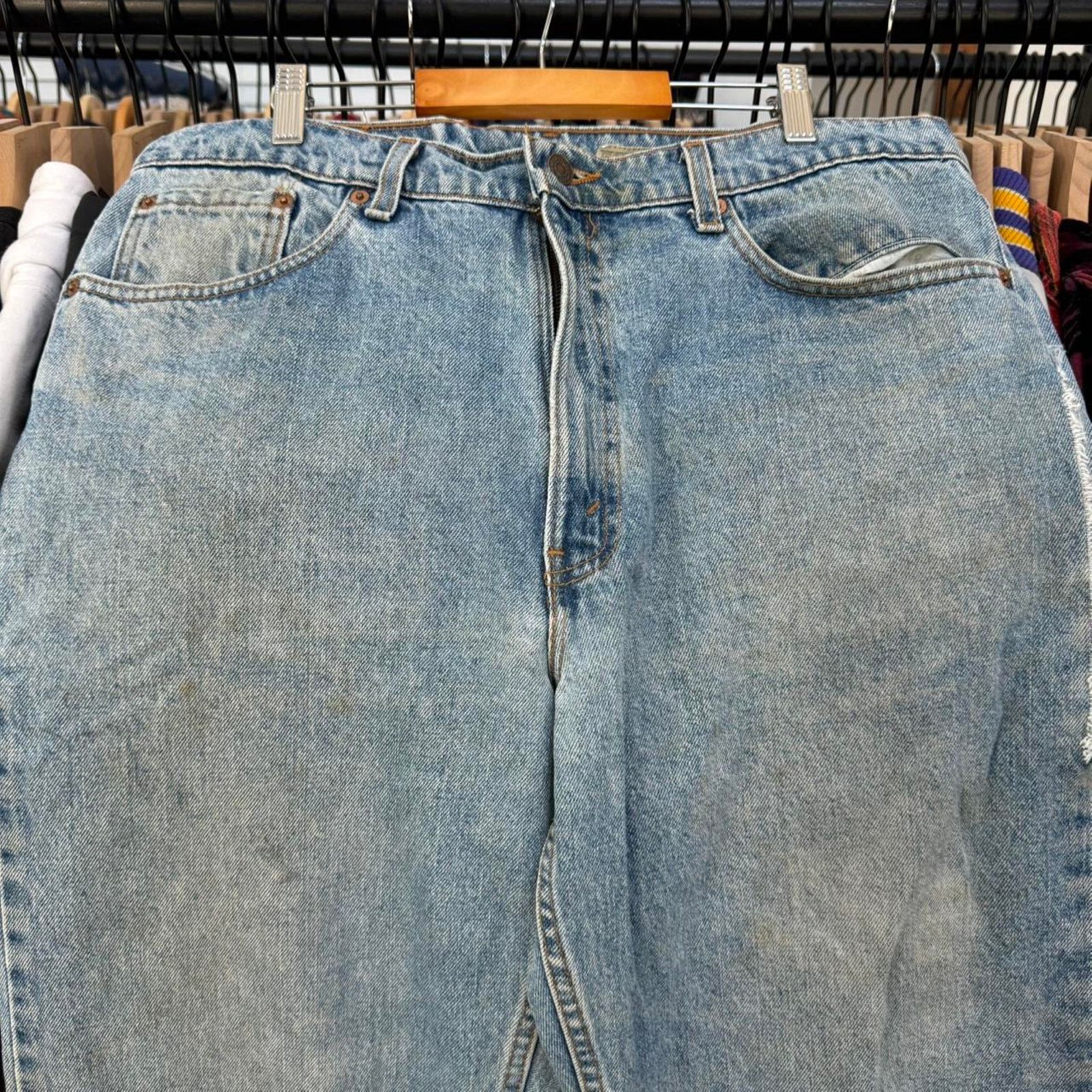 Levi's Vintage 1996 Levis 550 With Perfect Fade And Great Wear Size US 36 / EU 52 - 6 Thumbnail