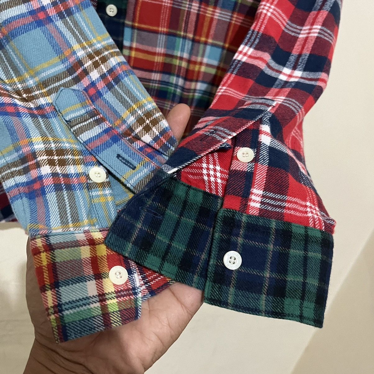 X-Girl × Xlarge X-Girl Women Patchwork Flannel shirt Size M / US 6-8 / IT 42-44 - 6 Thumbnail