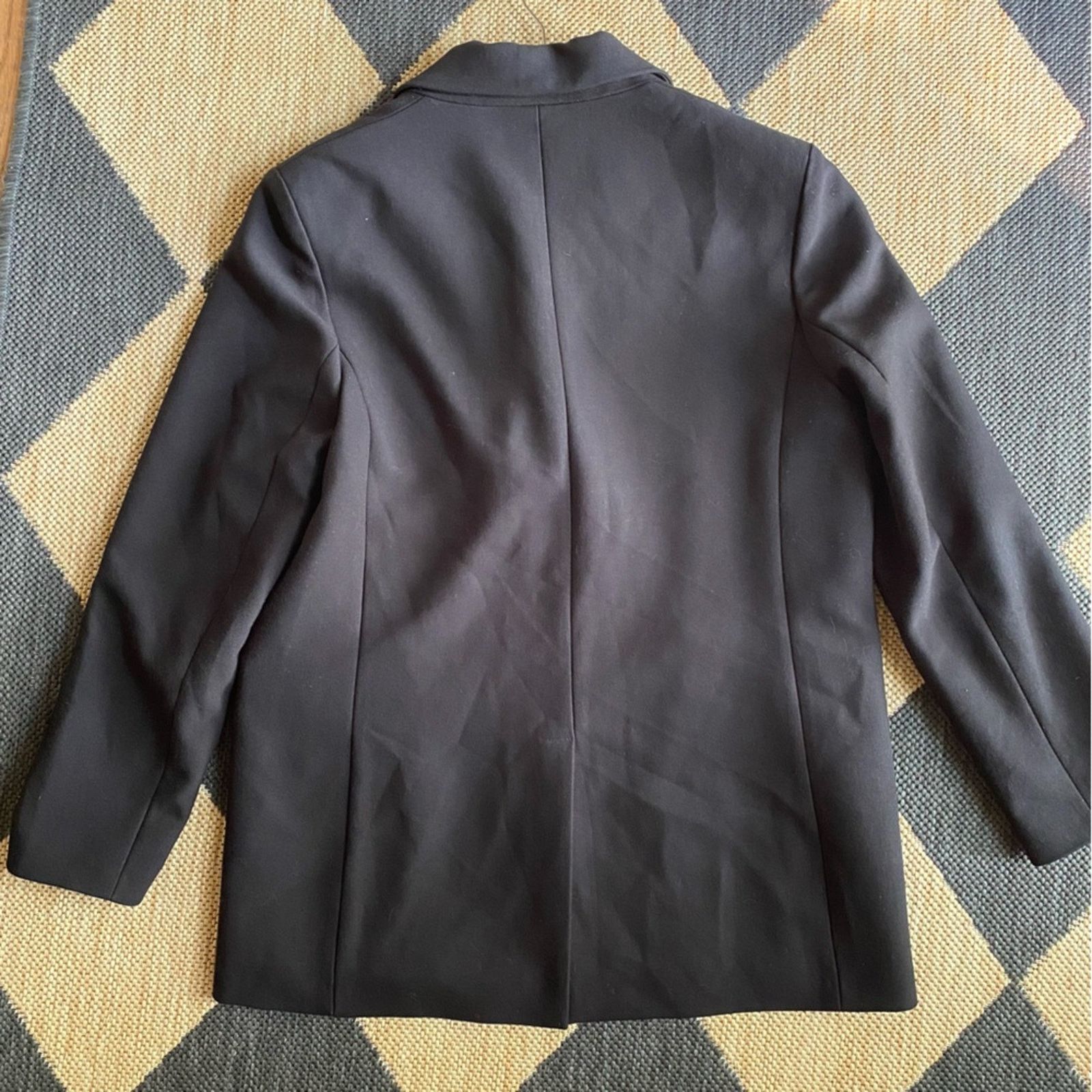 Maje MAJE VOGA $565 Black Double-Breasted Crepe Blazer FR42 US 10 Size L / US 10 / IT 46 - 11 Thumbnail