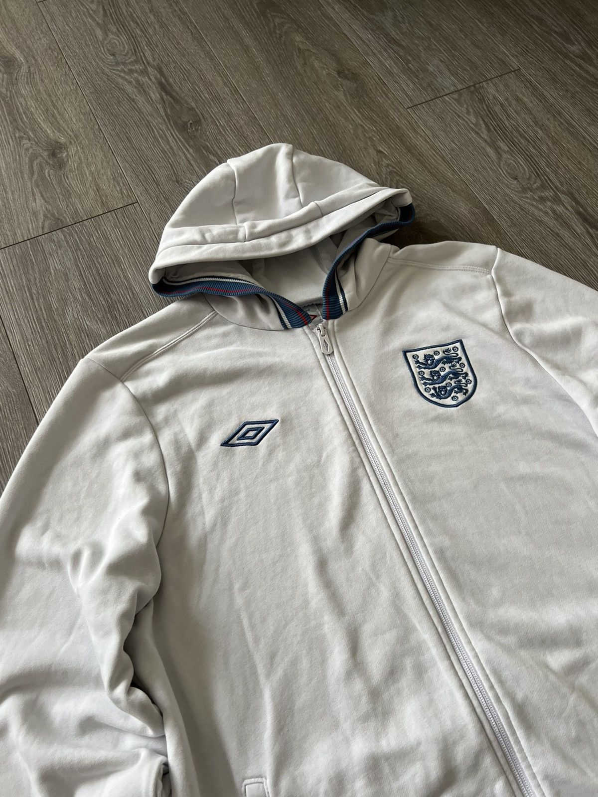 Umbro × Vintage Vintage Umbro England Football Hoodie Soccer Jersey Size US XL / EU 56 / 4 - 7 Thumbnail