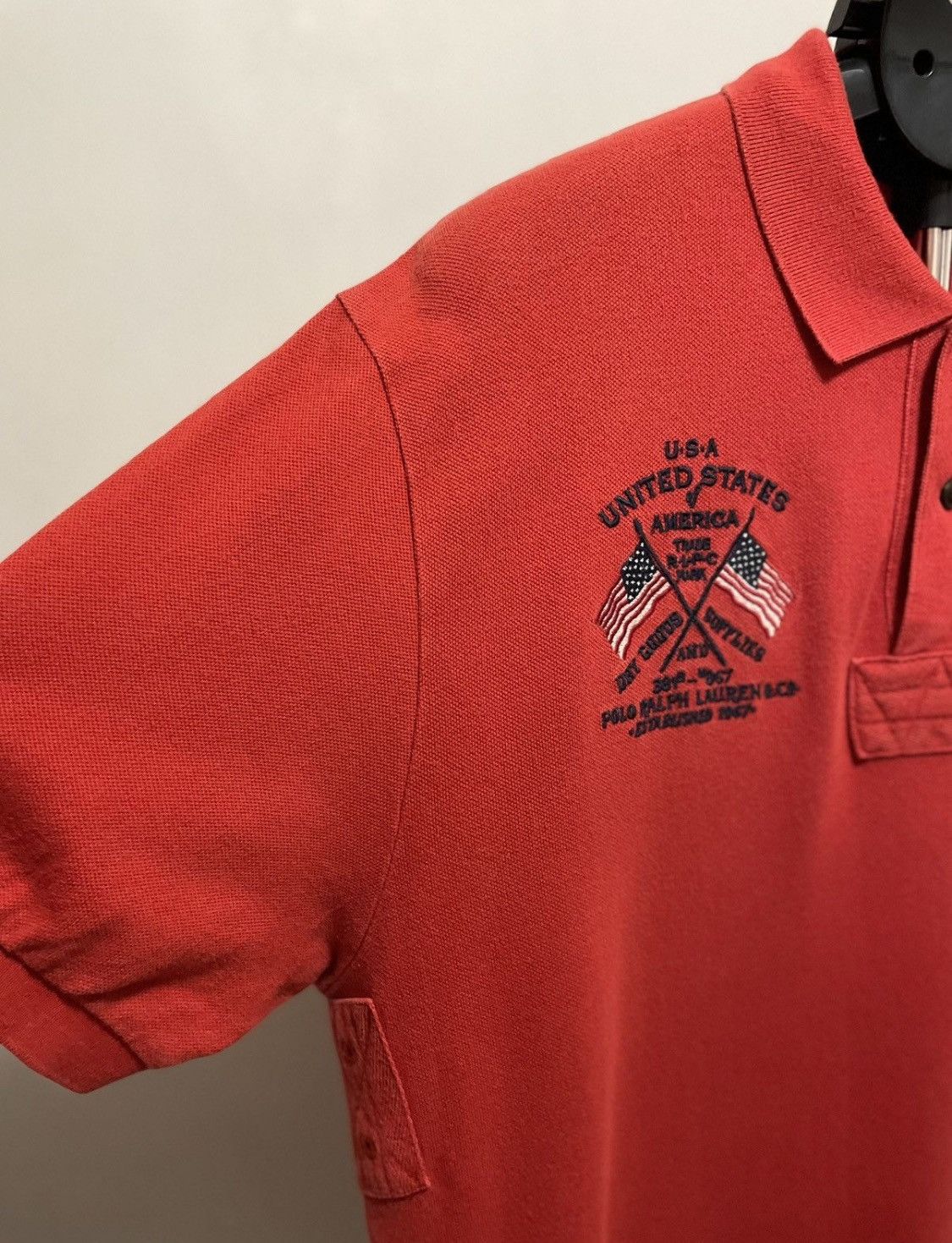 Polo Ralph Lauren × Rugby Ralph Lauren × Vintage Chief Keef Polo Ralph Lauren USA Rugby Shirt Size US XL / EU 56 / 4 - 3 Thumbnail