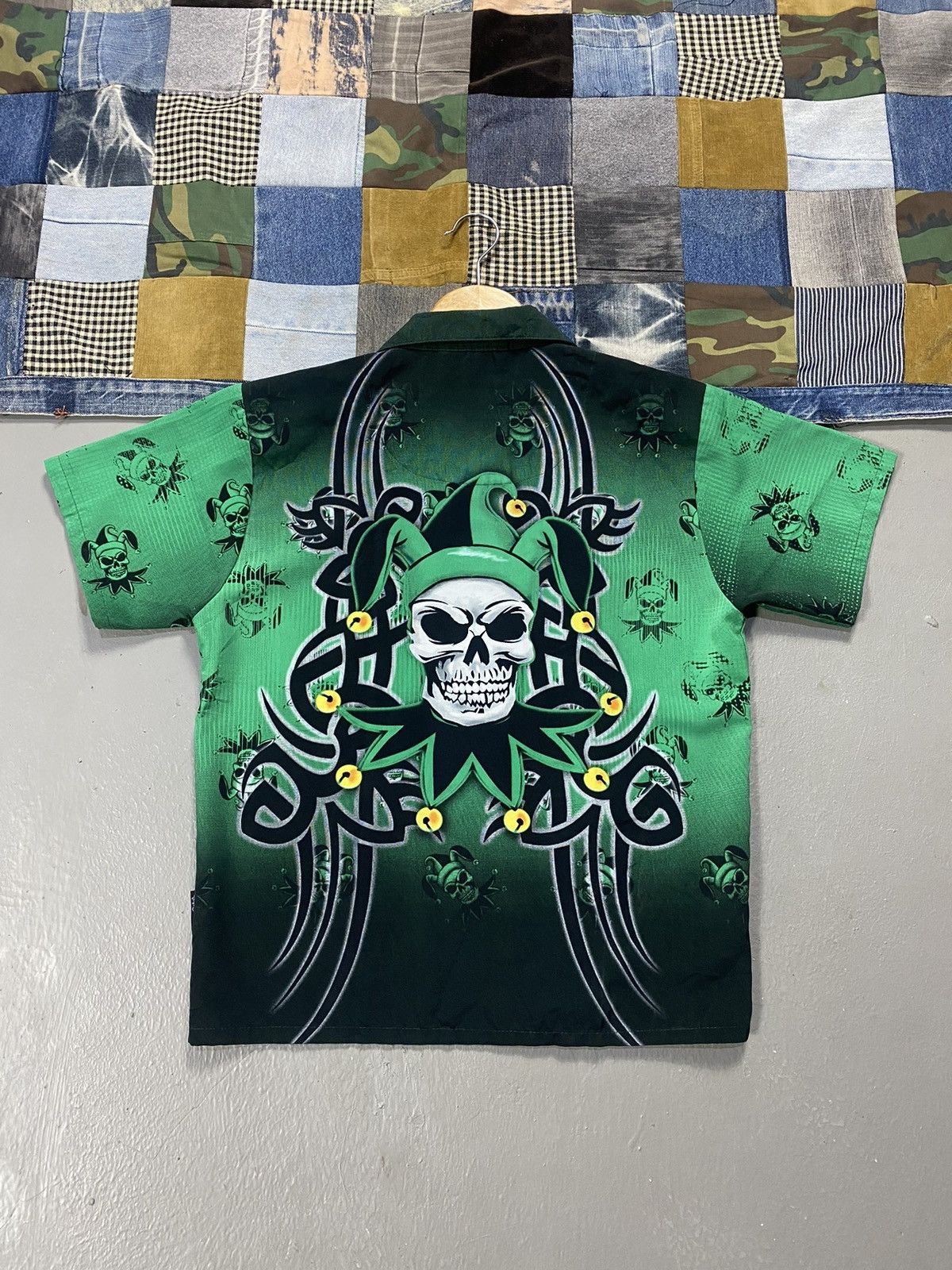 Vintage Silver Point Fullprint Skull Joker Art Shirt Size S / US 4 / IT 40 - 6 Thumbnail