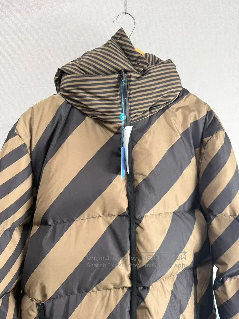 Fendi Fendi Brown Full Print Double-Sided Hooded Puffer Jacket Size US L / EU 52-54 / 3 - 5 Thumbnail