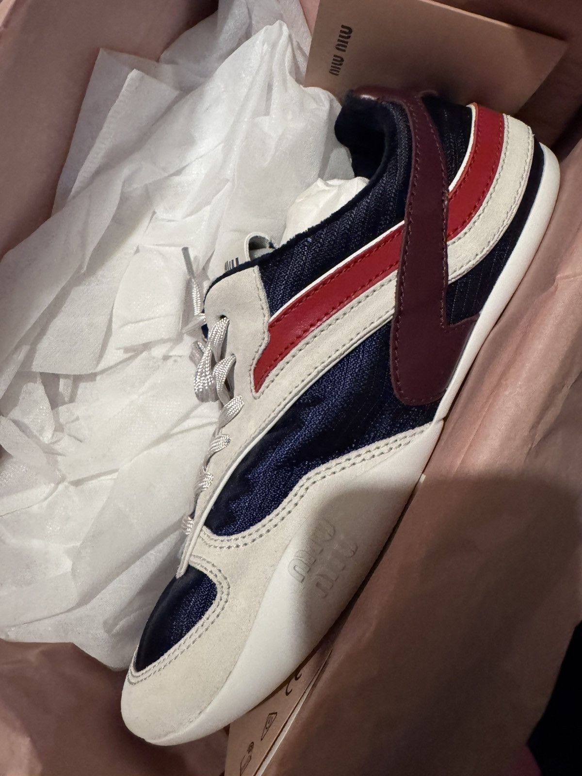 Miu Miu Miu Miu Gymnasium Technical Fabric and Suede Sneakers Size US 8 / IT 38 - 8 Thumbnail