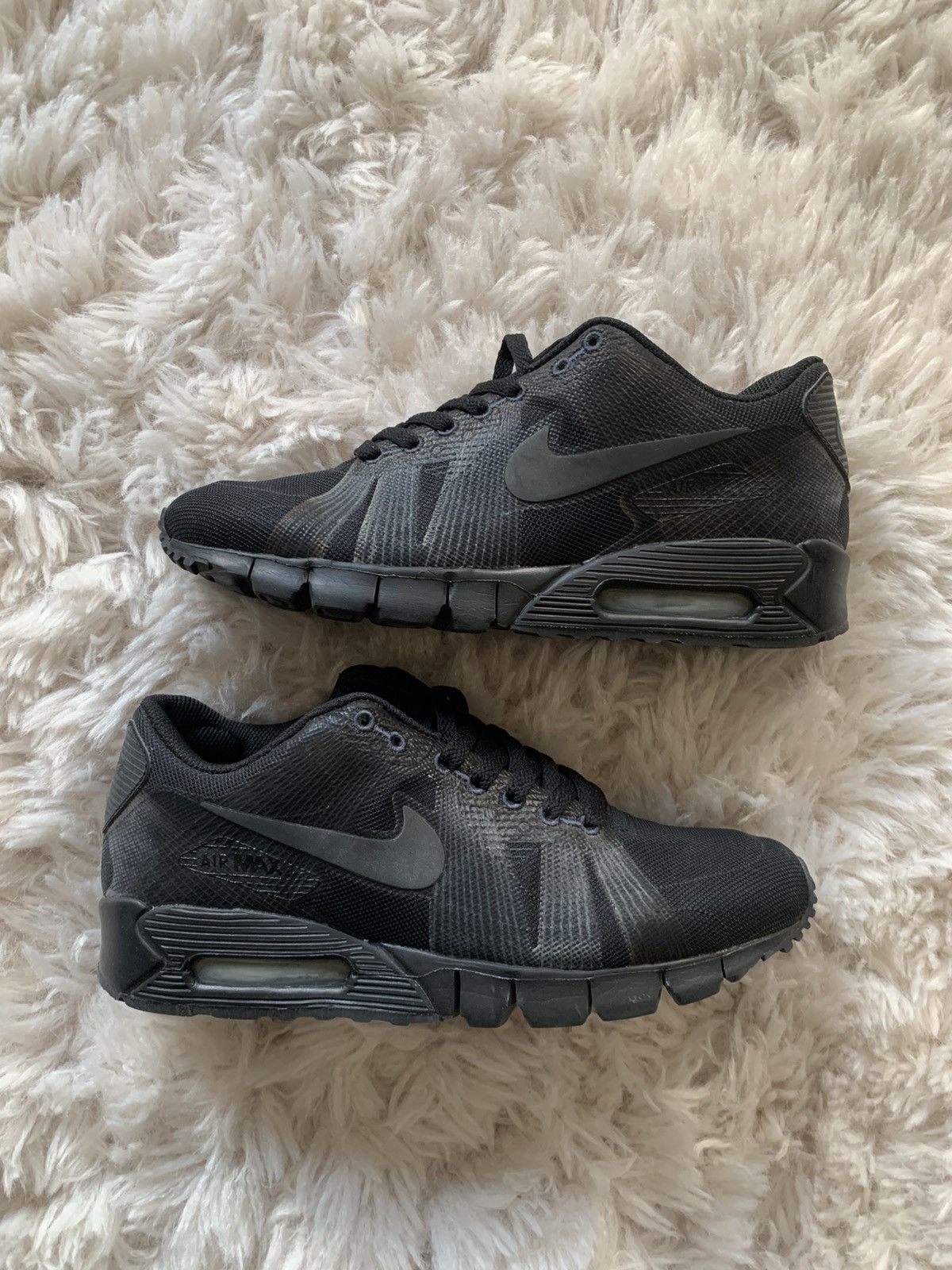 Nike Nike Air Max 90 Current Flywire 2008 Black Size 8 US OG Bo Size US 8 / EU 41 - 1 Thumbnail