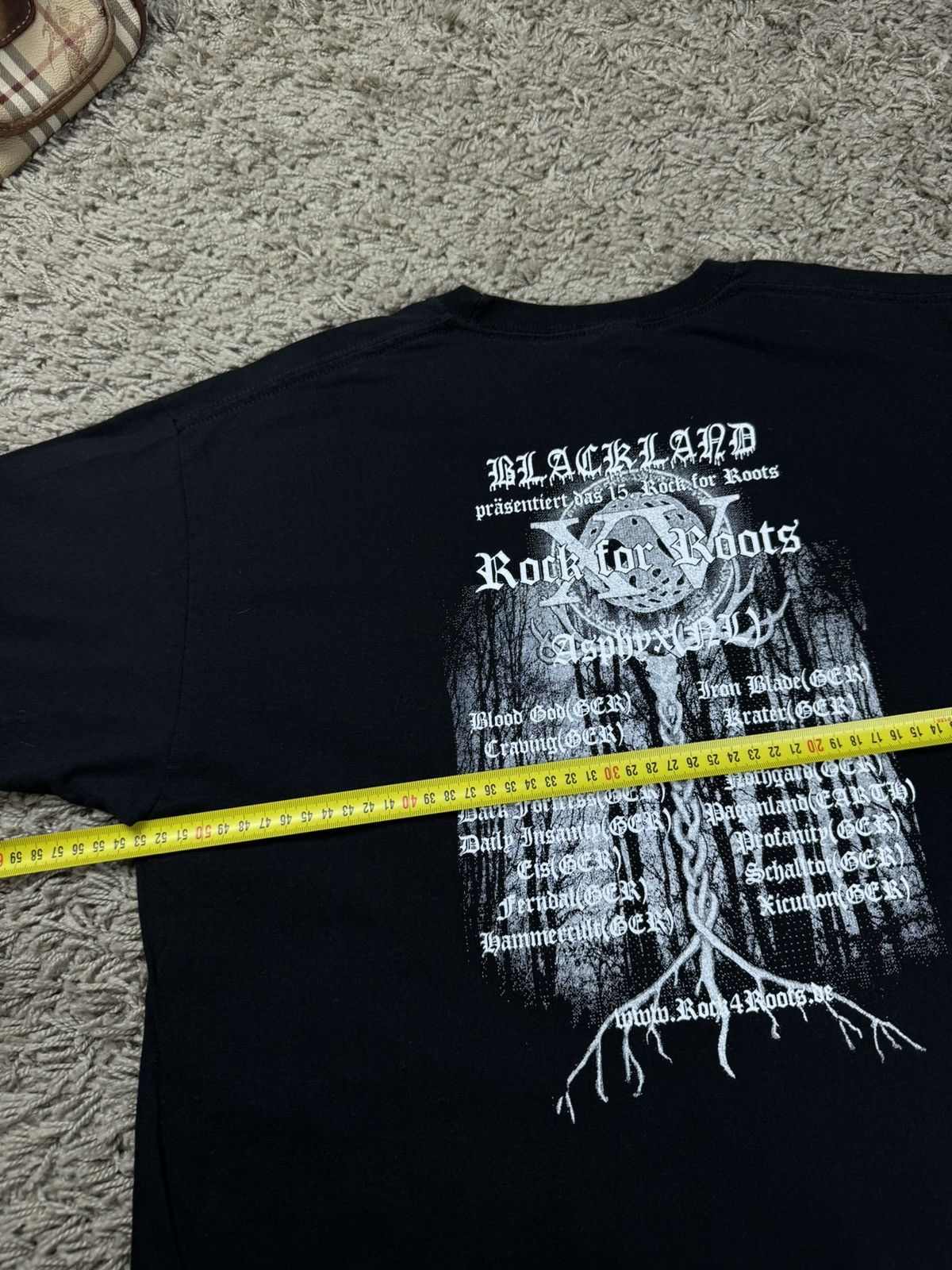 Band Tees Vintage rock t shirt Rock for Roots original music item Size US L / EU 52-54 / 3 - 4 Thumbnail