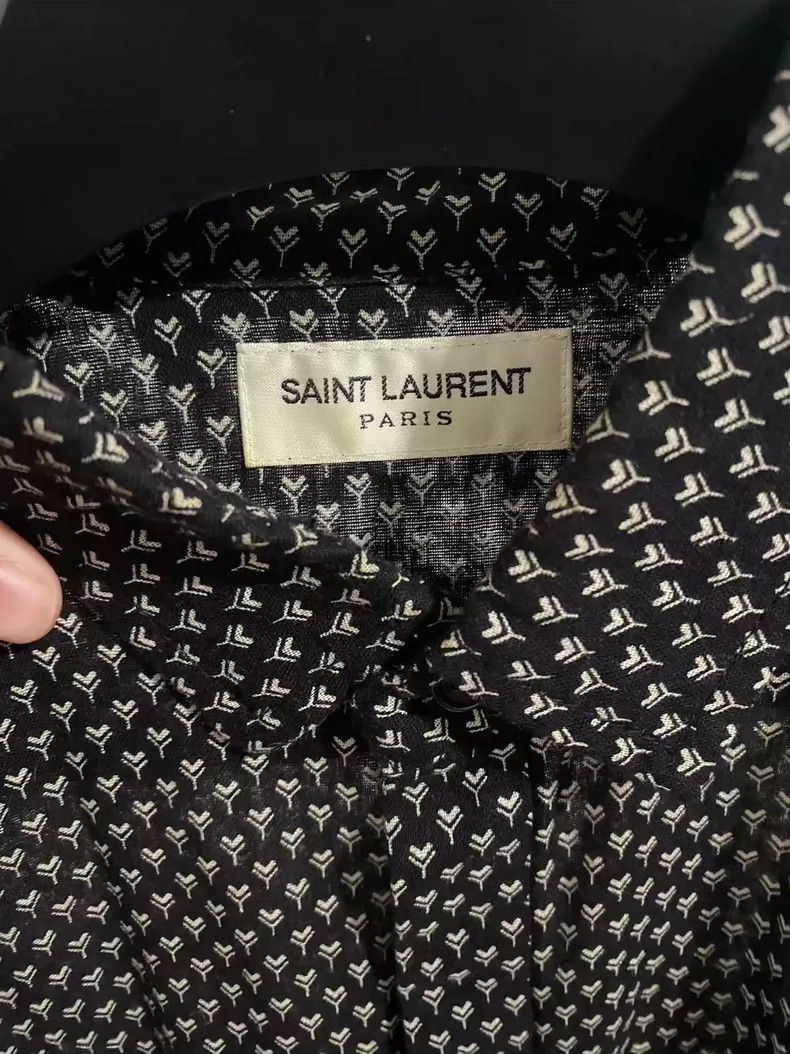 Saint Laurent Paris Saint Laurent Paris17SS Small Label Full Print Shirt 2504- Size US S / EU 44-46 / 1 - 3 Thumbnail