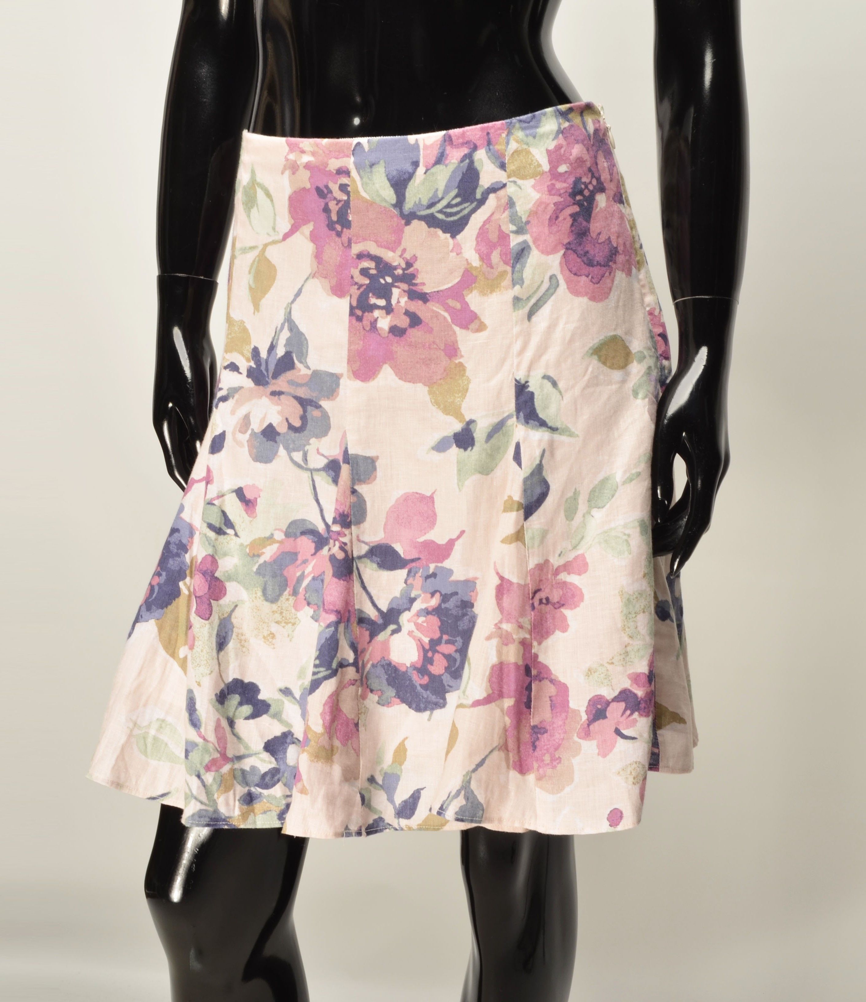 Ralph Lauren Vintage Ralph Lauren Black Label Cottagecore Linen Skirt Size 32" / US 10 / IT 46 - 2 Thumbnail