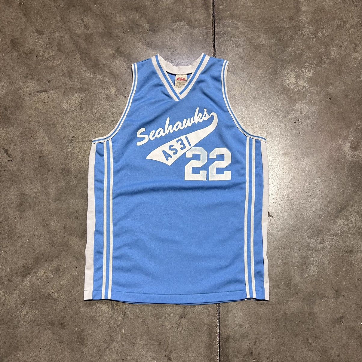 Vintage Vintage 80s Sports Belle Basketball Jersey UNC Blue USA Size US M / EU 48-50 / 2 - 1 Thumbnail