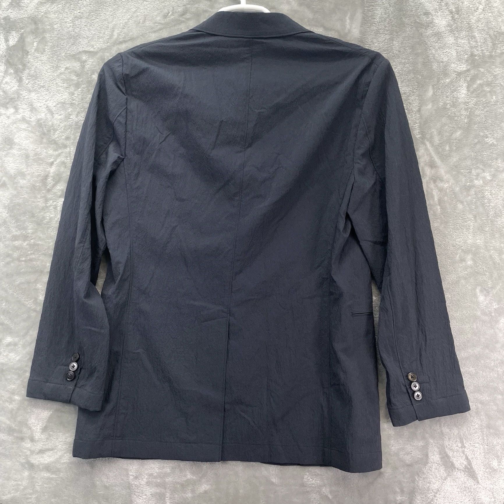 Theory Theory blazer Mens size 38 Casual Clinton Navy Sport Coat Jacket seersucker Size 38R - 3 Thumbnail