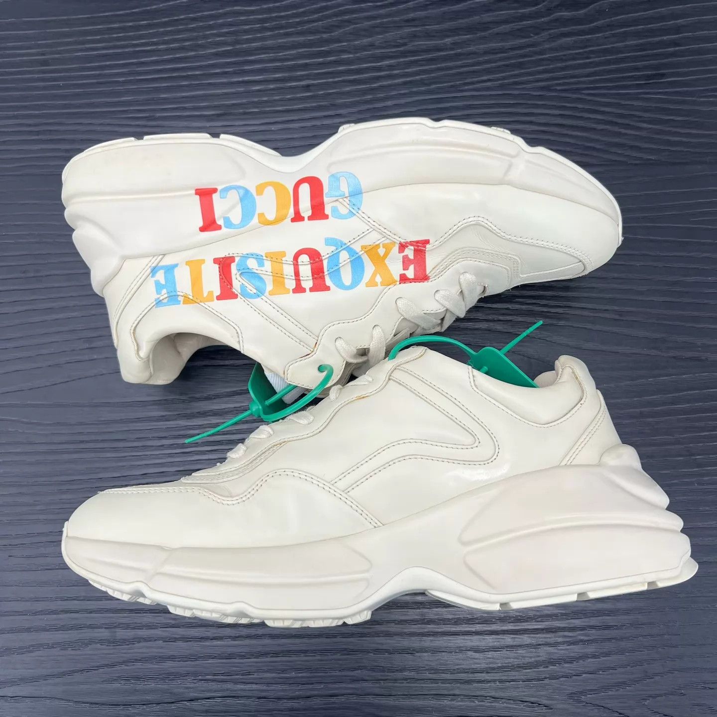 Gucci Gucci Rhyton Rainbow Slogan US7 New Size US 8 / EU 41 - 2 Thumbnail