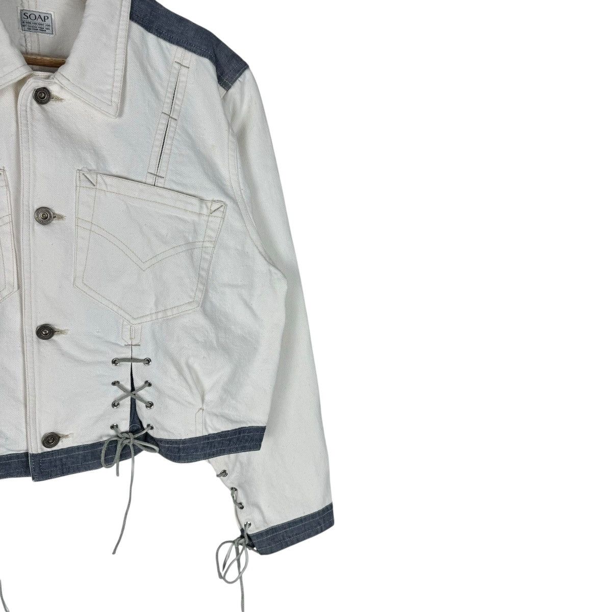 Japanese Brand ❄️SOAP USOP TOYA CROPPED DENIM JACKET Size US S / EU 44-46 / 1 - 8 Thumbnail