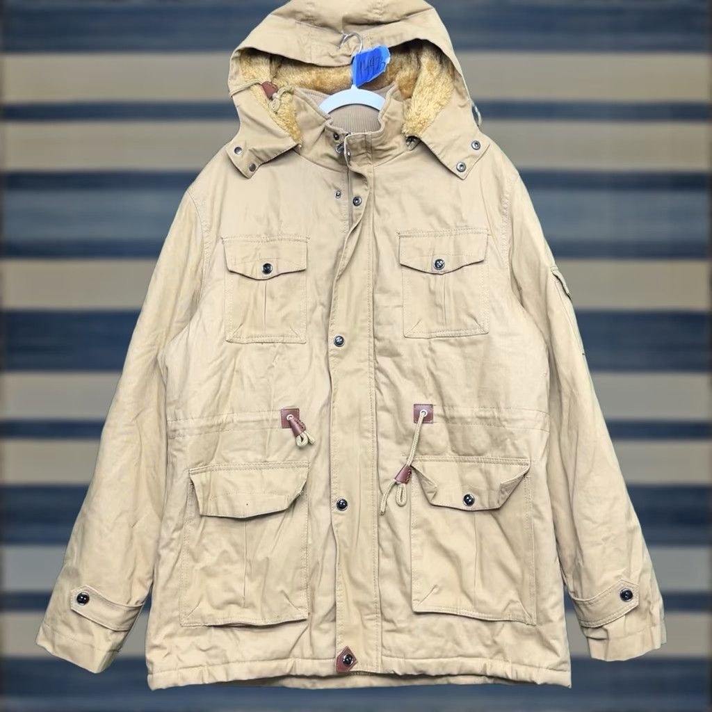 Vintage Grizzly Tactical Chore Coat Mens Large Brown Full Zip Lined Heavy Duty Jacket Size US L / EU 52-54 / 3 - 1 Thumbnail
