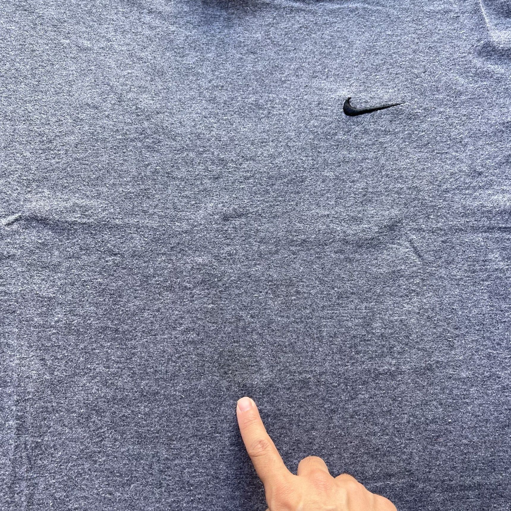 Nike VINTAGE Nike Shirt Mens XL Gray Short Sleeve Crew Neck Swoosh Logo Basic Stretch 90s USA T-Shirt Size US XL / EU 56 / 4 - 4 Thumbnail