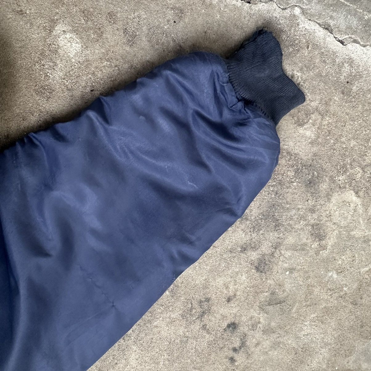 Vintage Vintage MA-1 Y2K Blue Militari Flyght Bomber USA Jacket Size US L / EU 52-54 / 3 - 7 Thumbnail