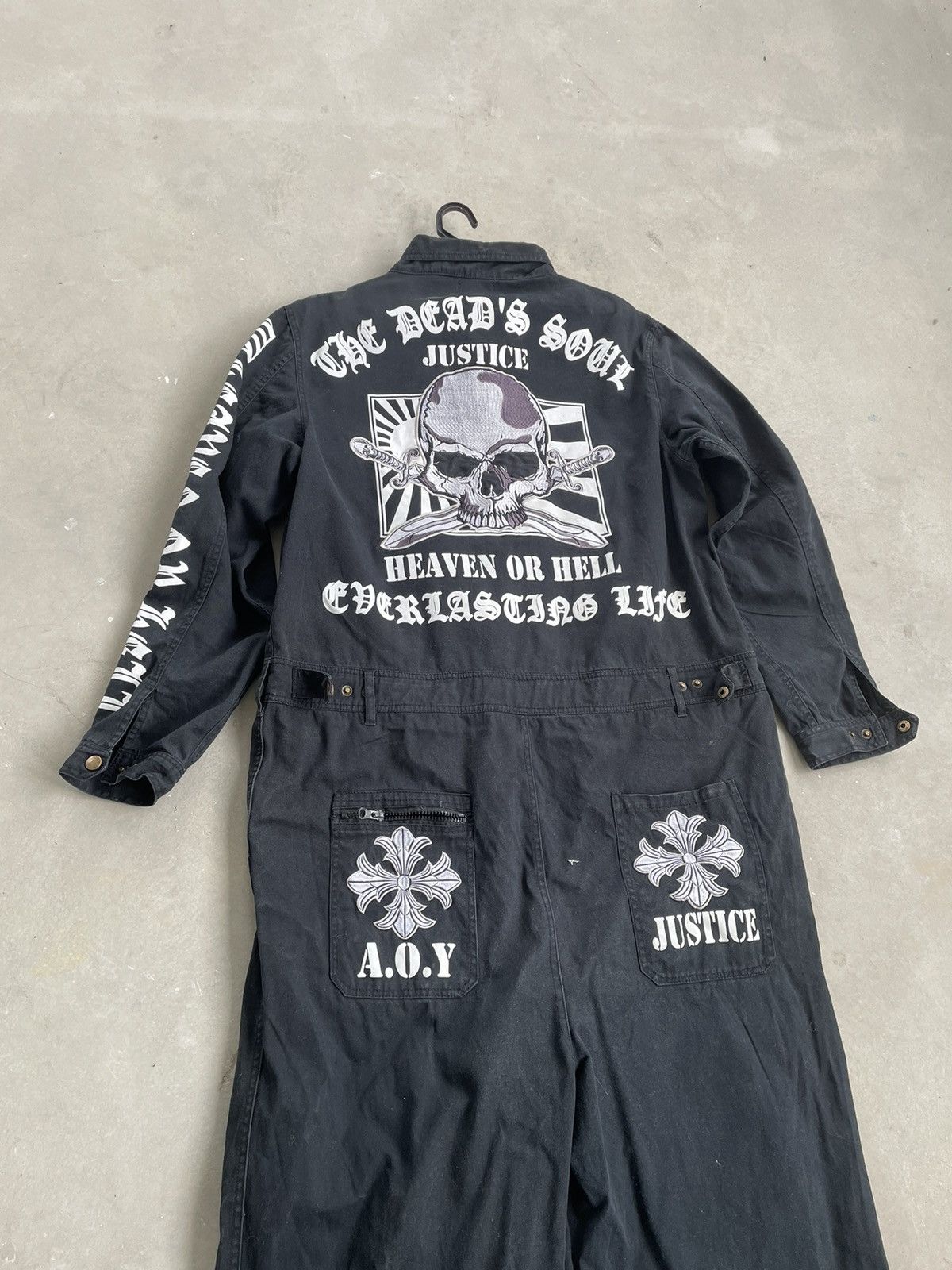 AFFXWRKS × Affliction A.O.P HEAVEN OR HELL COVERALL Size US 44 / EU 60 - 3 Thumbnail