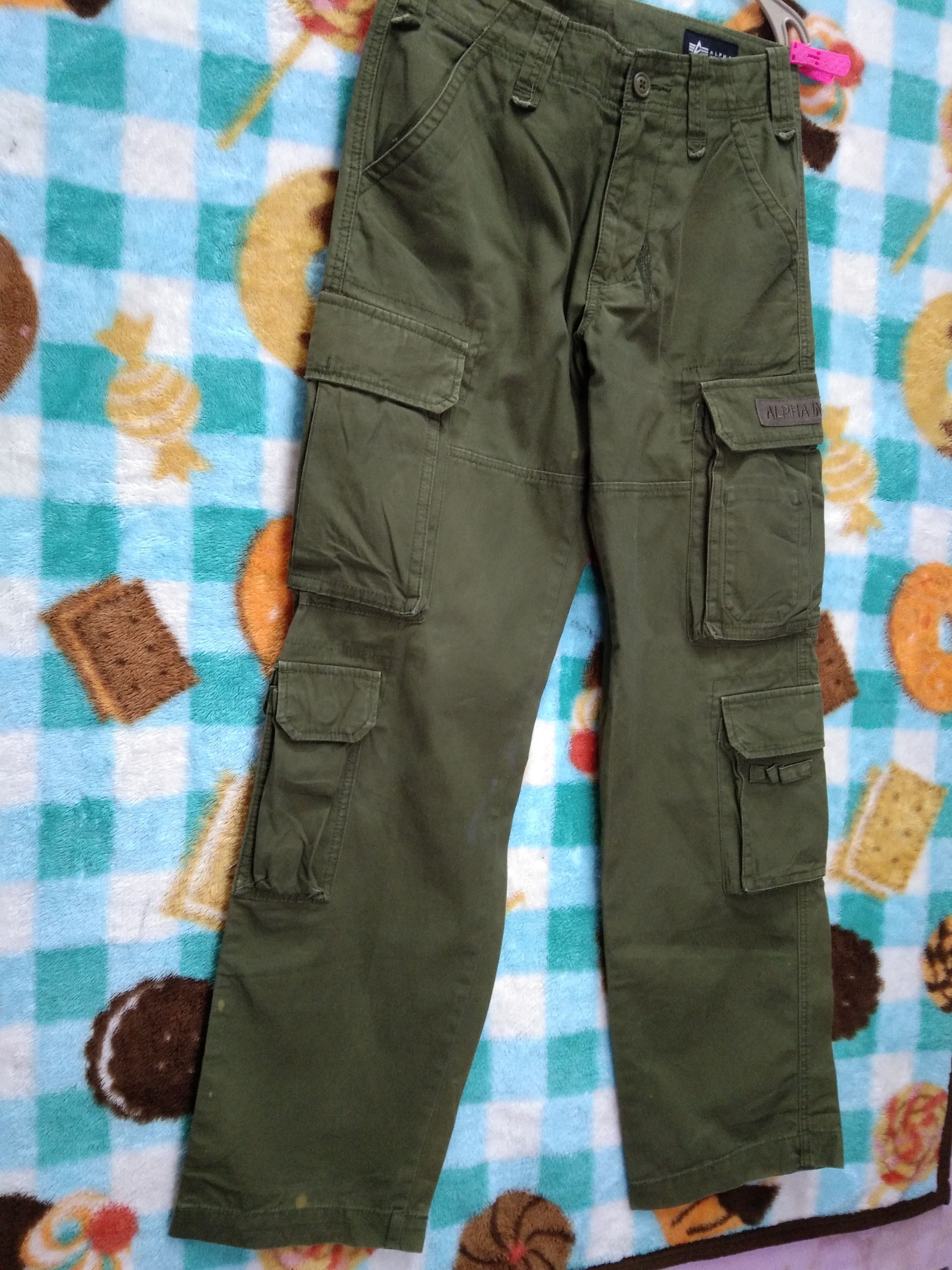Alpha Industries VINTAGE ALPHA INDUSTRIES 8 POCKETS CARGO PANT. Size US 30 / EU 46 - 3 Thumbnail