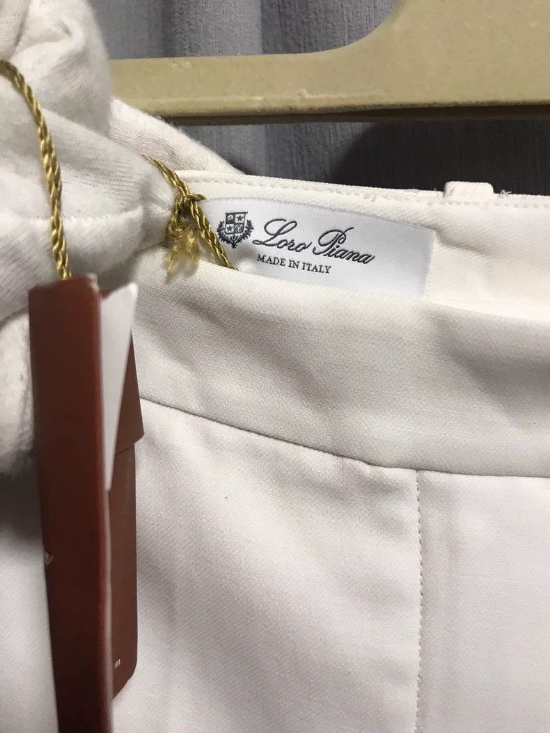 Loro Piana Loro piana Medium-high waist straight cotton woven trousers Size 30" / US 8 / IT 44 - 5 Thumbnail