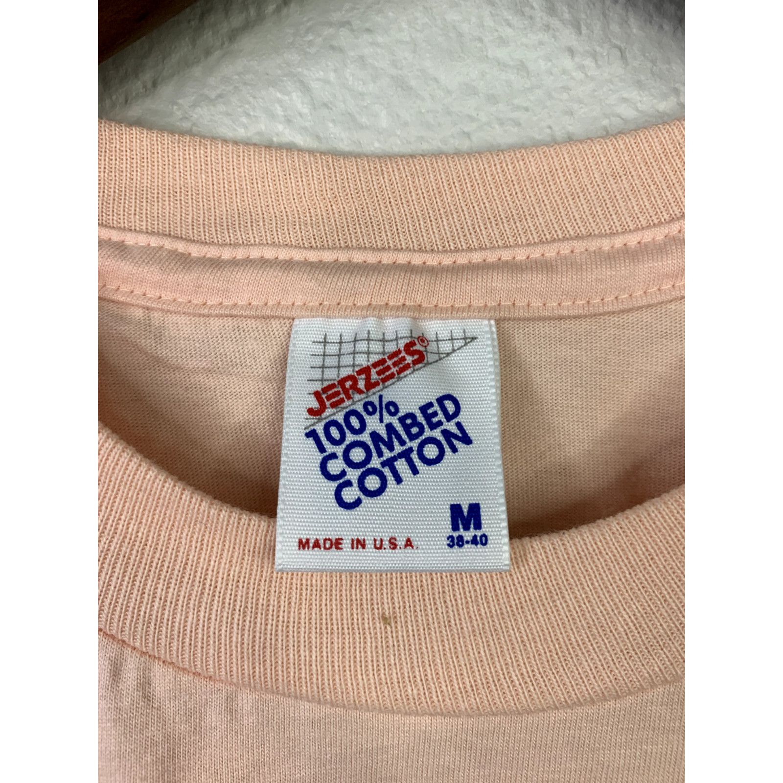 Jerzees Vintage Vermont Shirt Pink Church Tee T-shirt 1990 VTG M Size US M / EU 48-50 / 2 - 7 Thumbnail