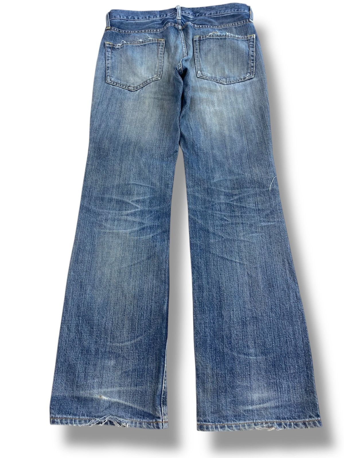 Other Japanese Brand Whiskers Ripped Style Flare Jeans Size US 32 / EU 48 - 3 Thumbnail