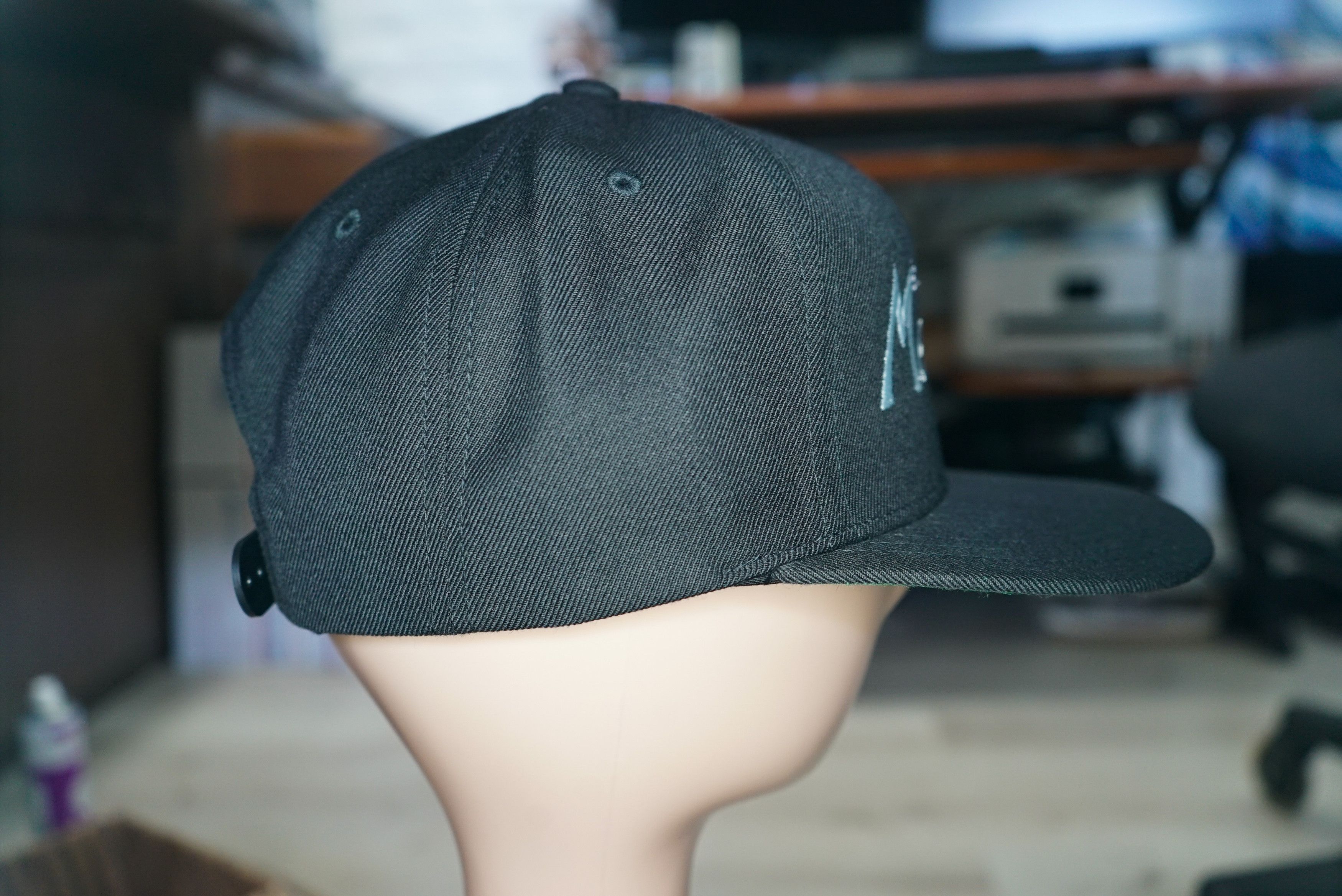 Handmade Baja California Mexicali Retro Script Style Snapback Hat Size ONE SIZE - 5 Thumbnail