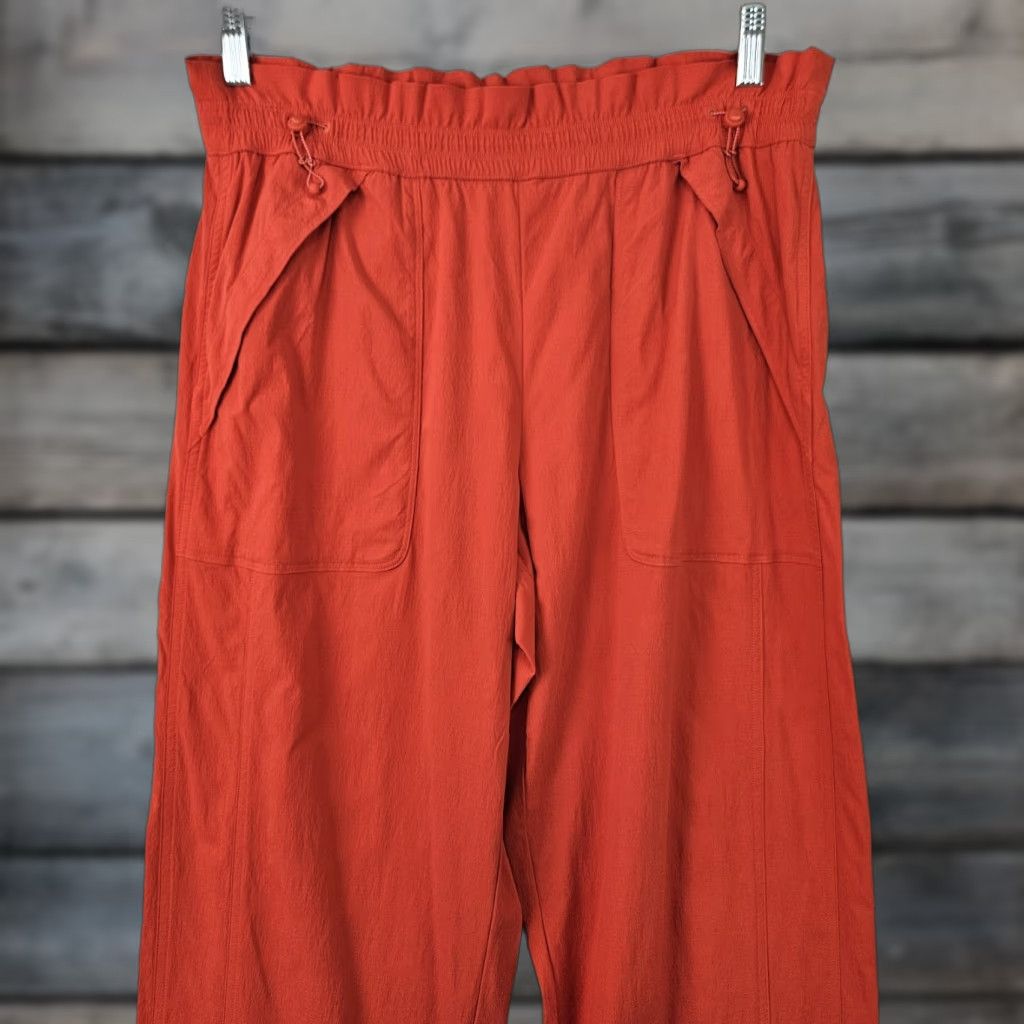 Athleta Athleta Trekkie Parachute Pant Womens Sz 10 Vermillion Orange High Rise Track Pants Mens? Womens Size 32" / US 10 / IT 46 - 1 Thumbnail