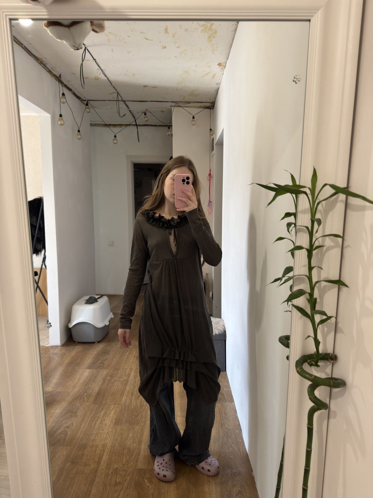 Cop Copine VINTAGE COP COPINE AVANT GARDE MAXI DRESS Size L / US 10 / IT 46 - 2 Thumbnail