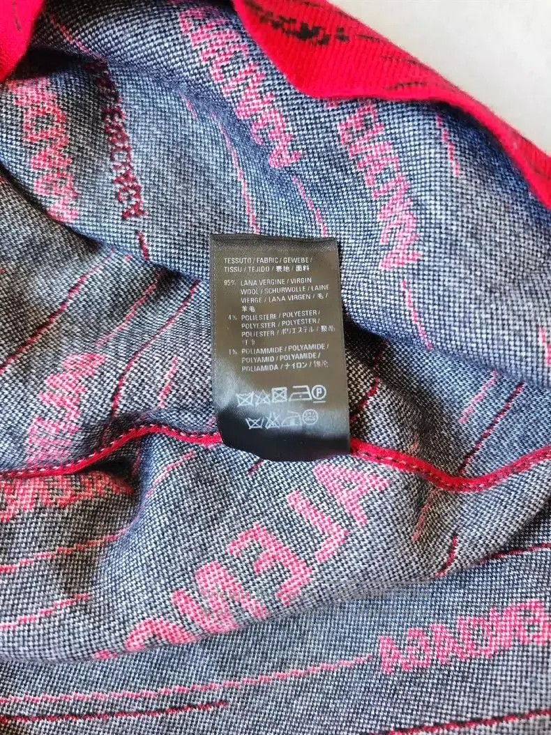 Balenciaga Balenciaga Logo Print Red Wool Sweater. Size US S / EU 44-46 / 1 - 5 Thumbnail