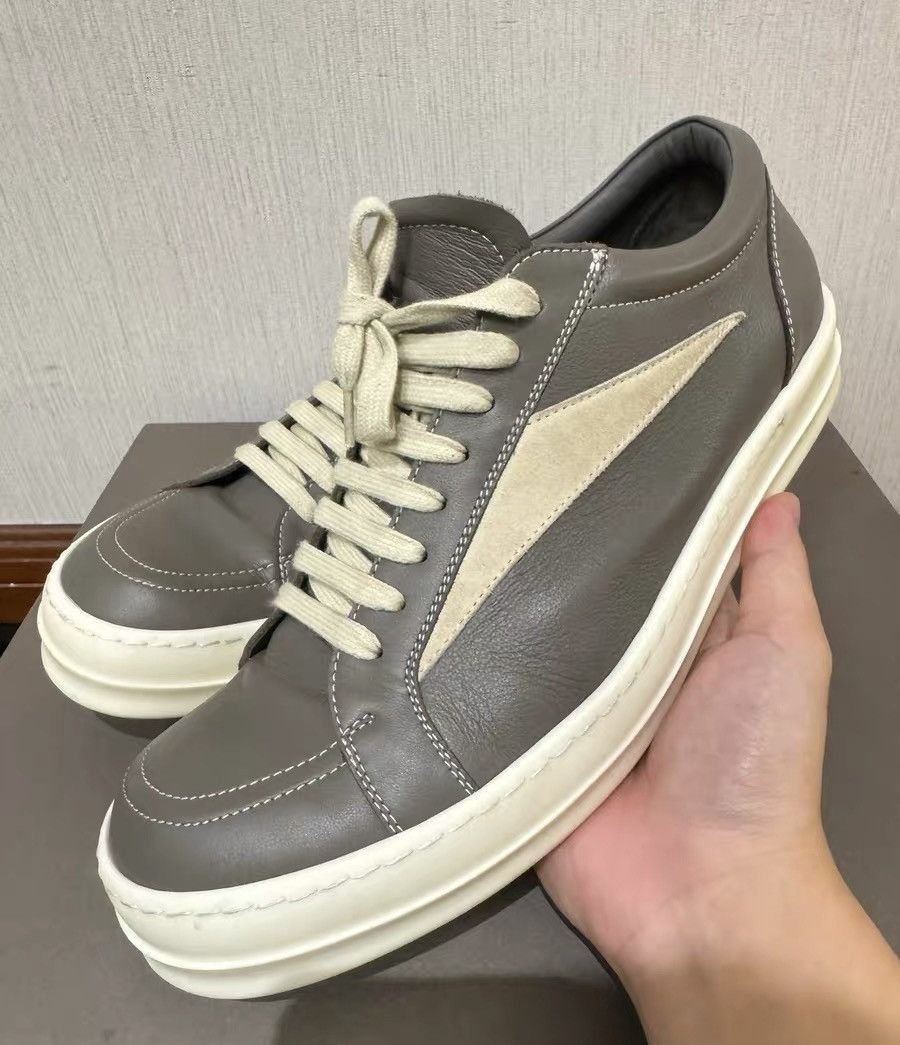 Rick Owens Rick Owens RO 25AW Mainline Leather Low-Top Sneakers Size US 8.5 / EU 41-42 - 3 Thumbnail