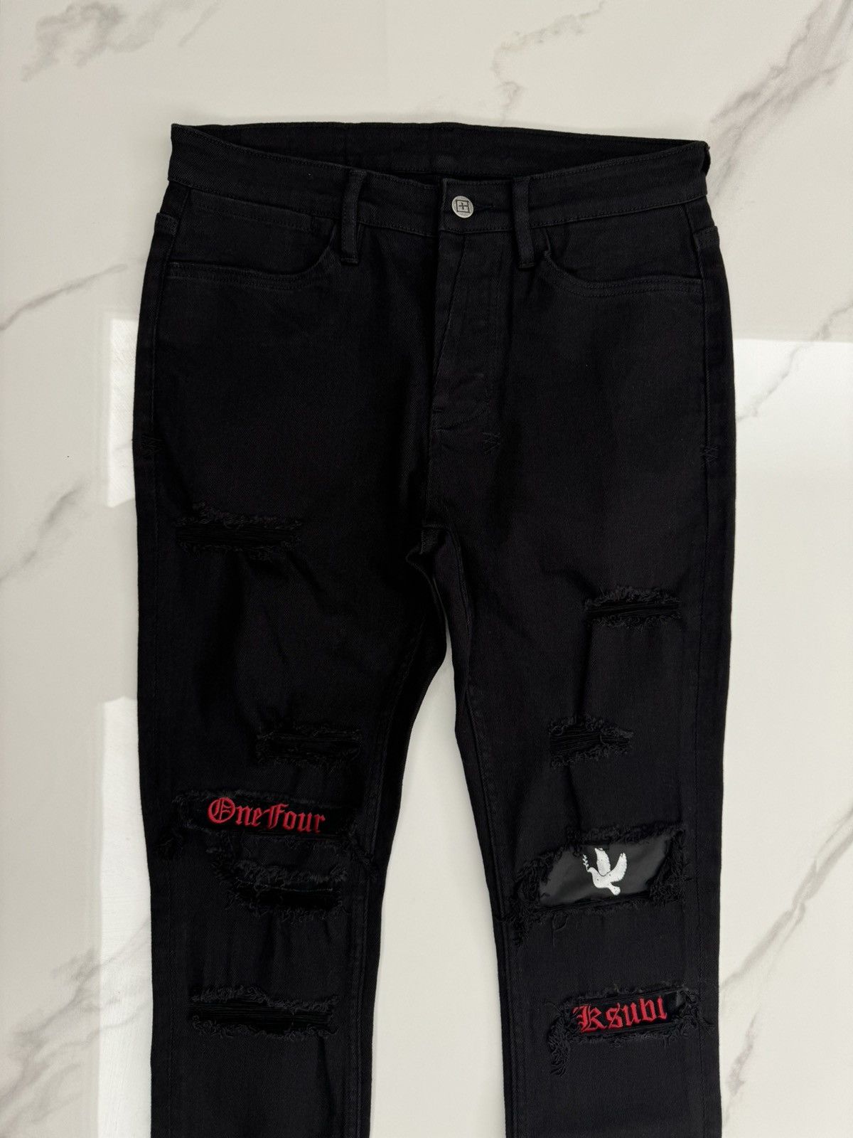 Ksubi × Trippie Redd *UNRELEASED! Van Winkle 1400 skinny fit jeans Size US 31 - 1 Thumbnail