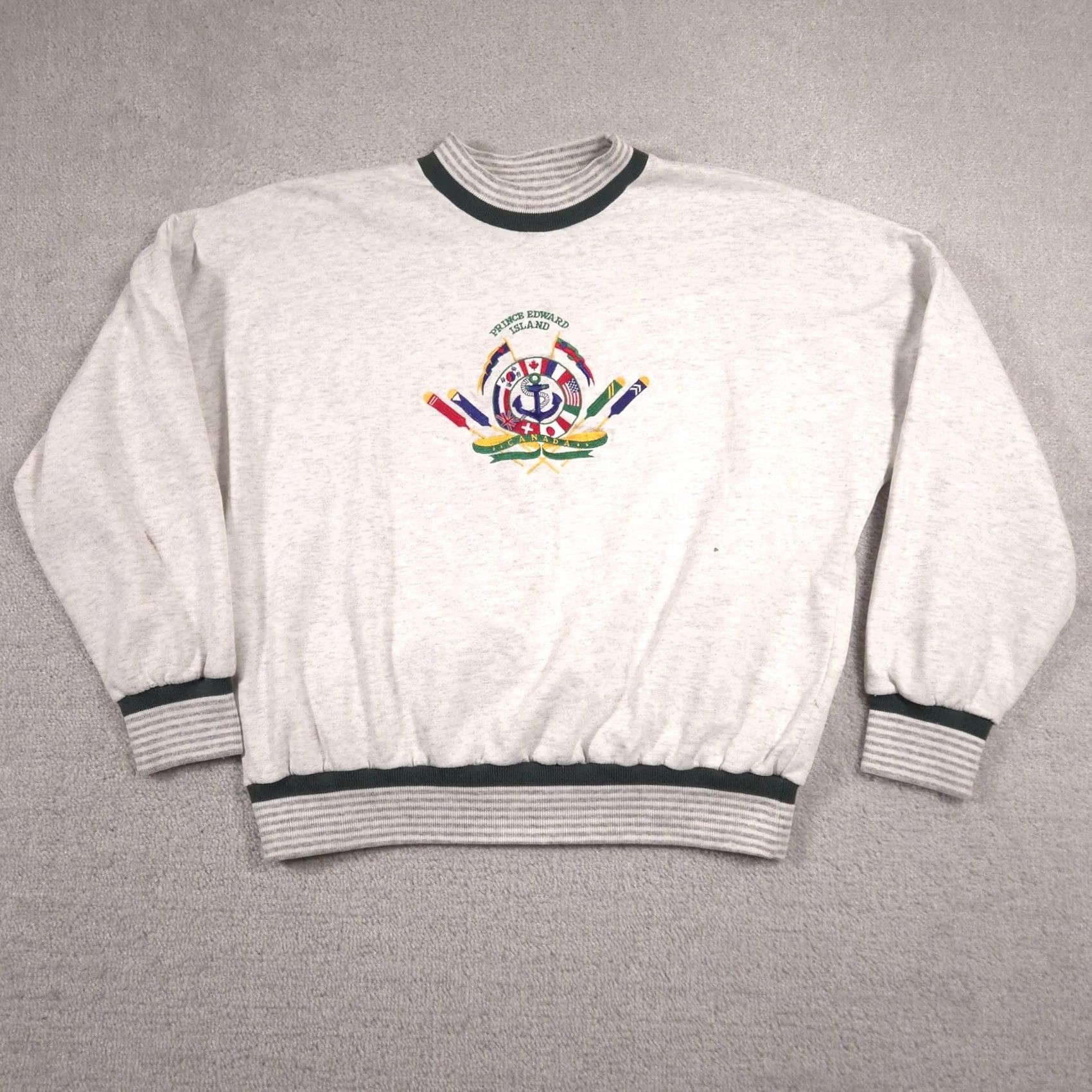 Prince VINTAGE Prince Edward Island Sweatshirt Mens Large Nautical Canada Crewneck 90s Size US L / EU 52-54 / 3 - 2 Thumbnail