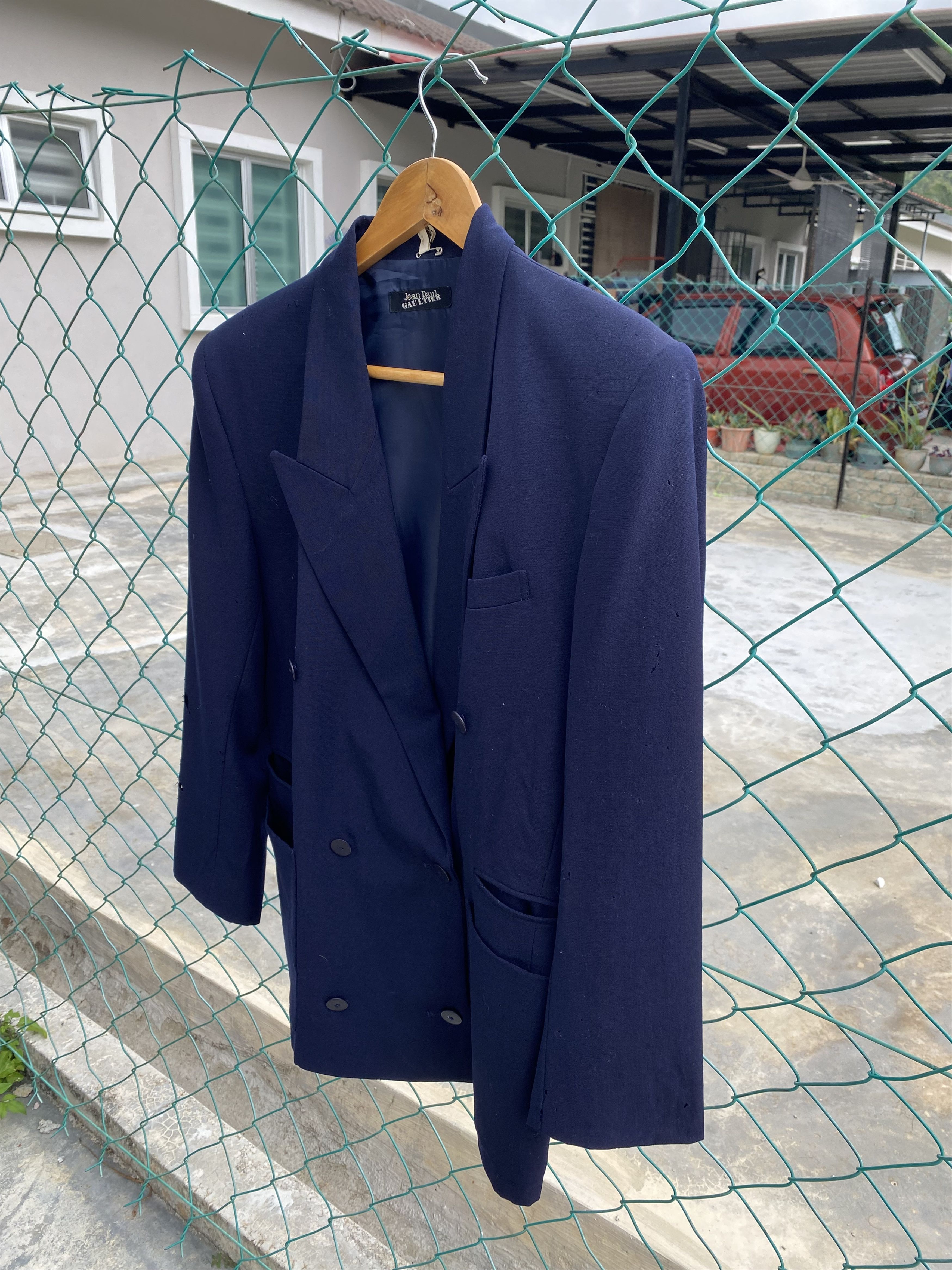 Jean Paul Gaultier Distressed Jean Paul Gaultier Onward wool mohair blazer Size M / US 6-8 / IT 42-44 - 4 Thumbnail