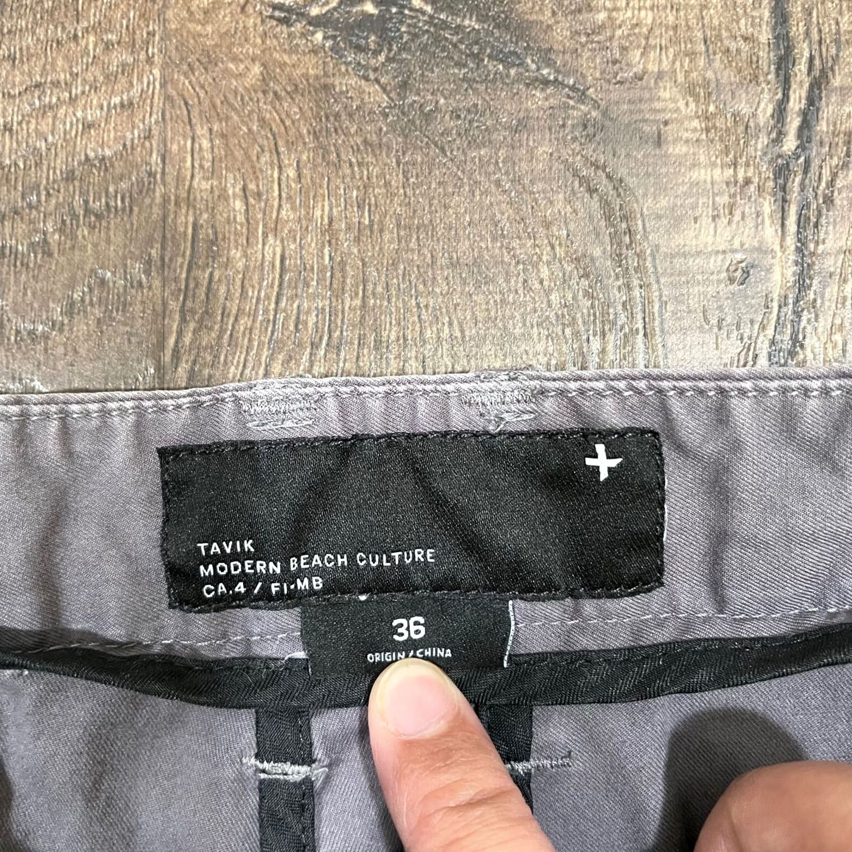 Tavik Tavik Pants Men Chino 36x24.5 Gray Slimming Straight Front Flat Front Casual Bottoms Modern Regular XS? Size US 36 / EU 52 - 2 Thumbnail