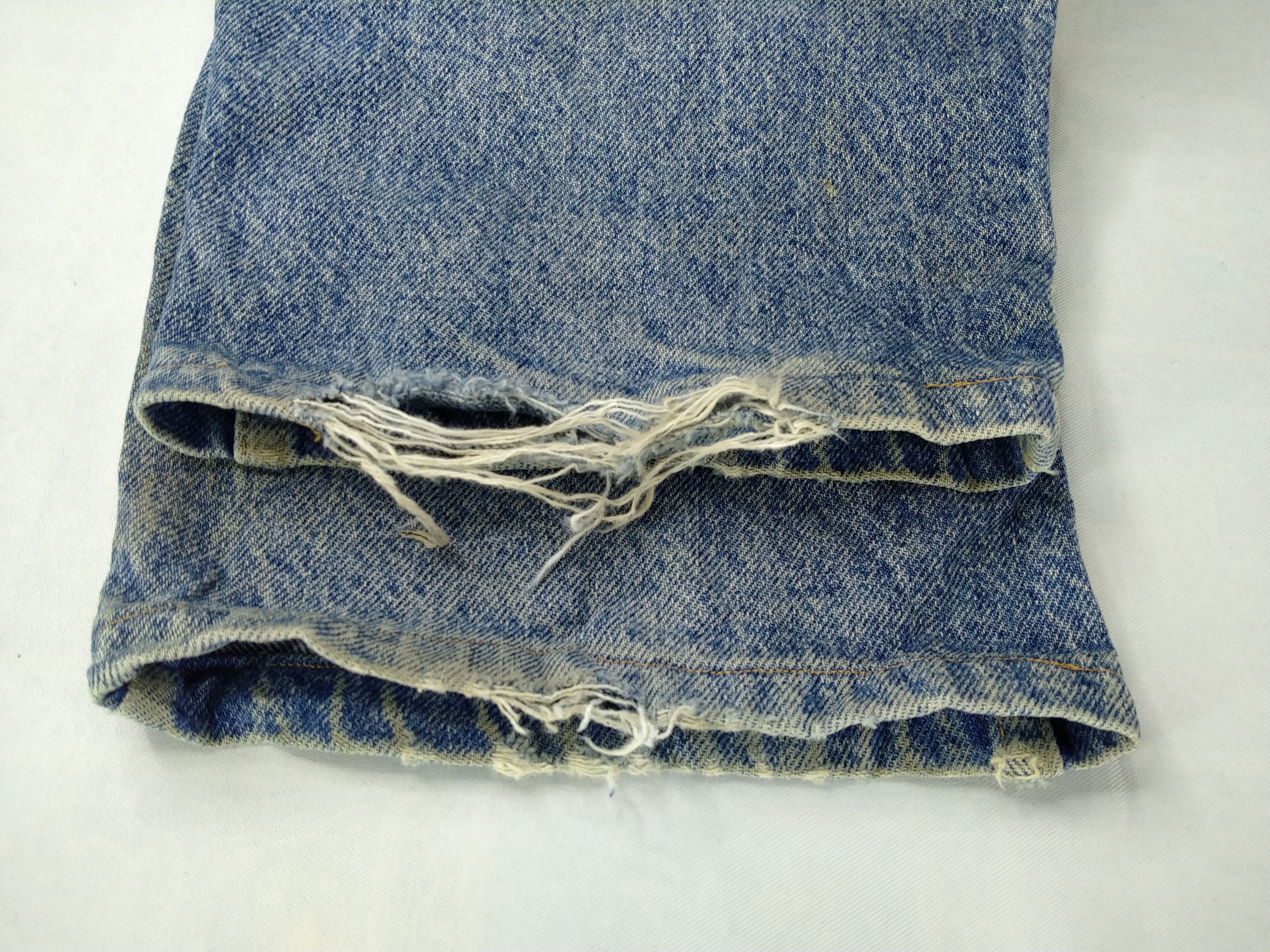 Wrangler Dirty Blue Wrangler Distressed Denim 34x28 -JN472 Size US 34 / EU 50 - 11 Thumbnail