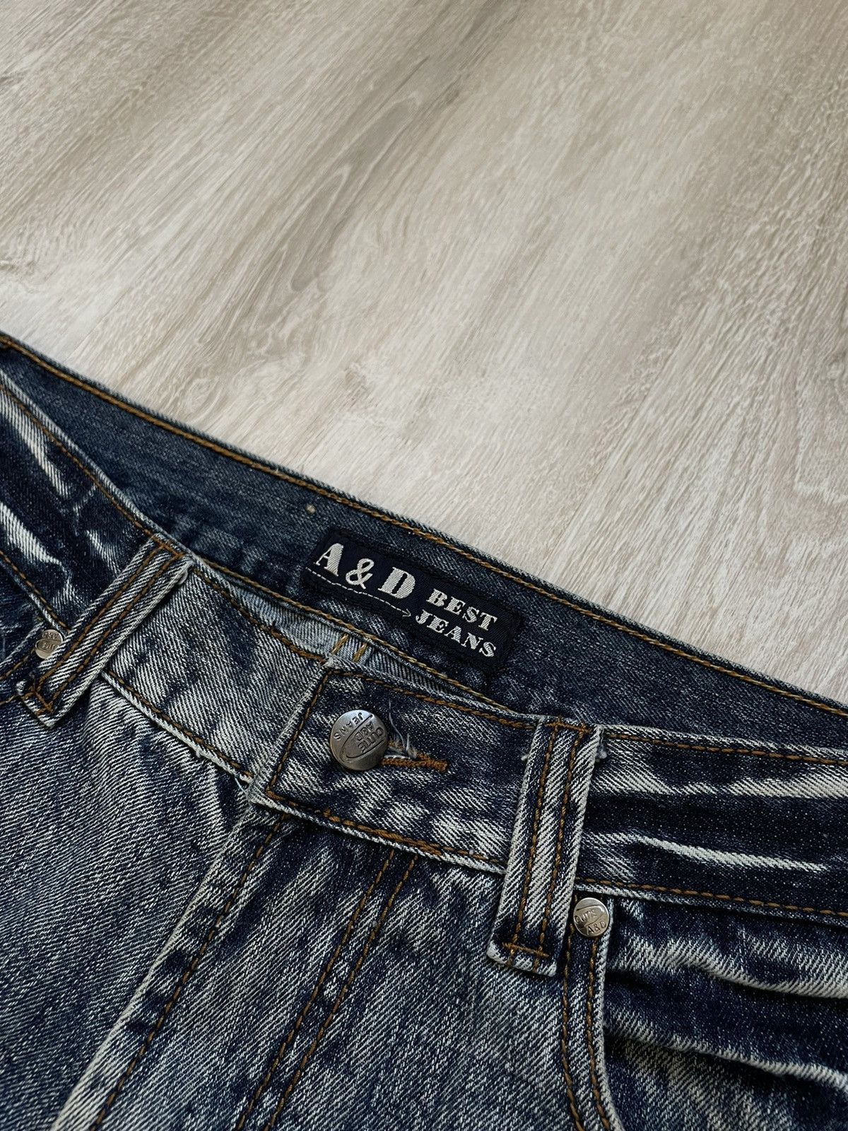 Jean × Vintage Vintage Y2K Distressed Jeans Size US 31 - 4 Thumbnail