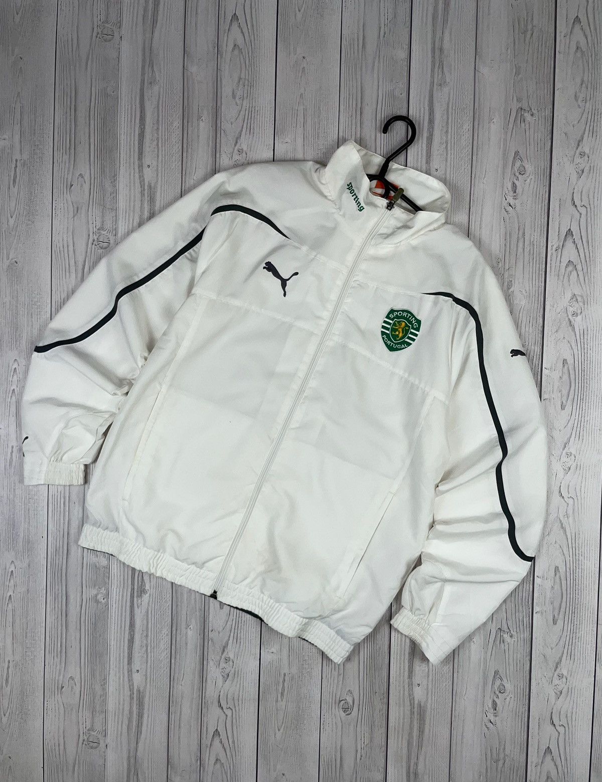 Puma Vintage puma Sporting soccer jacket size M white Size US M / EU 48-50 / 2 - 1 Thumbnail