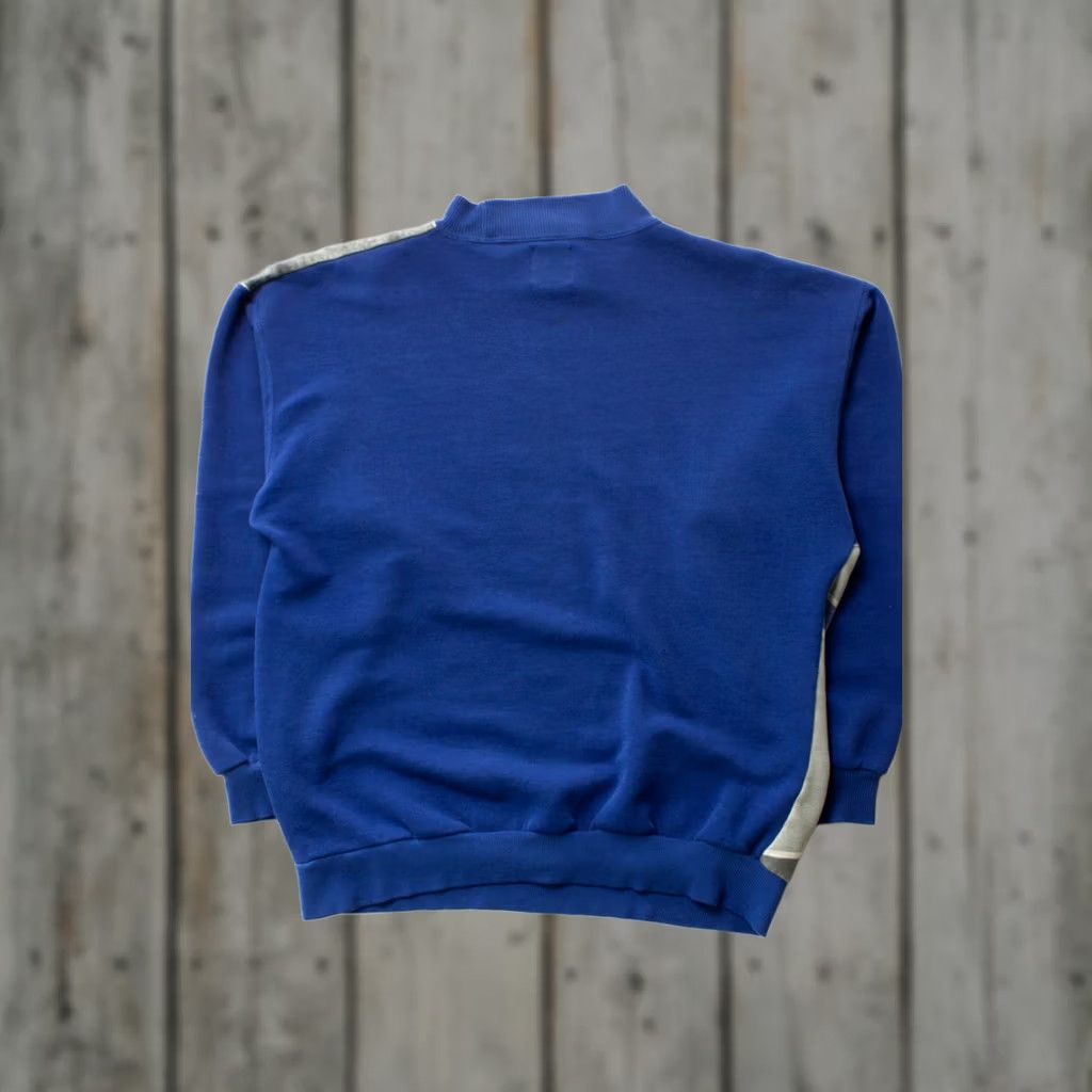 Vintage VINTAGE I.O.U. Sweatshirt Small Blue 1990s Pullover Unisex Adults Mens Womens Boys Girls Size US S / EU 44-46 / 1 - 1 Thumbnail