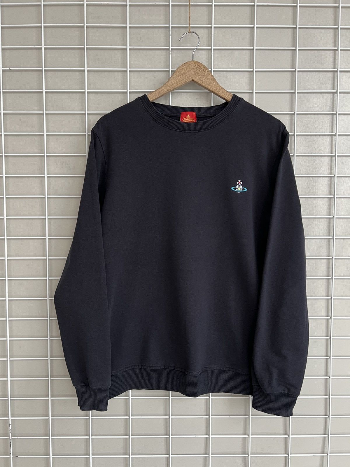 Vivienne Westwood RED LABEL 黒セーター Mサイズ Vivienne Westwood Red Label Printed Logo Crewneck Sweatshirt