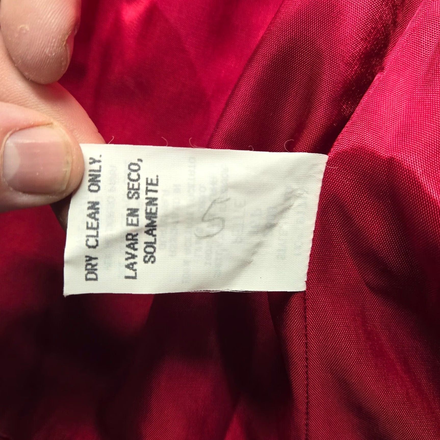 Vintage Sag Harbor Blazer Solid Red 100% Wool Adult Women Size 16 Size XXL / US 16-18 / IT 52-54 - 4 Thumbnail
