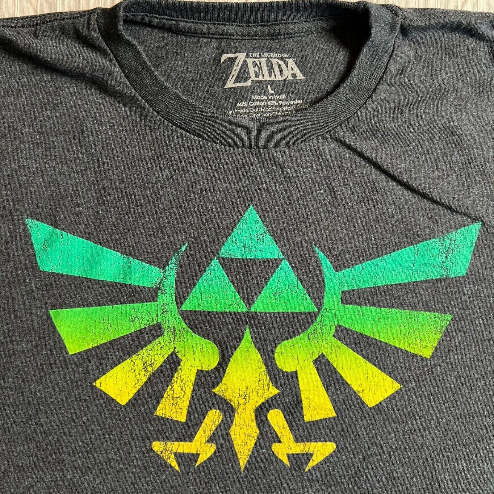 Nintendo Legend of Zelda Triforce Men's T-Shirt Size L Gaming Tee Size US L / EU 52-54 / 3 - 2 Thumbnail
