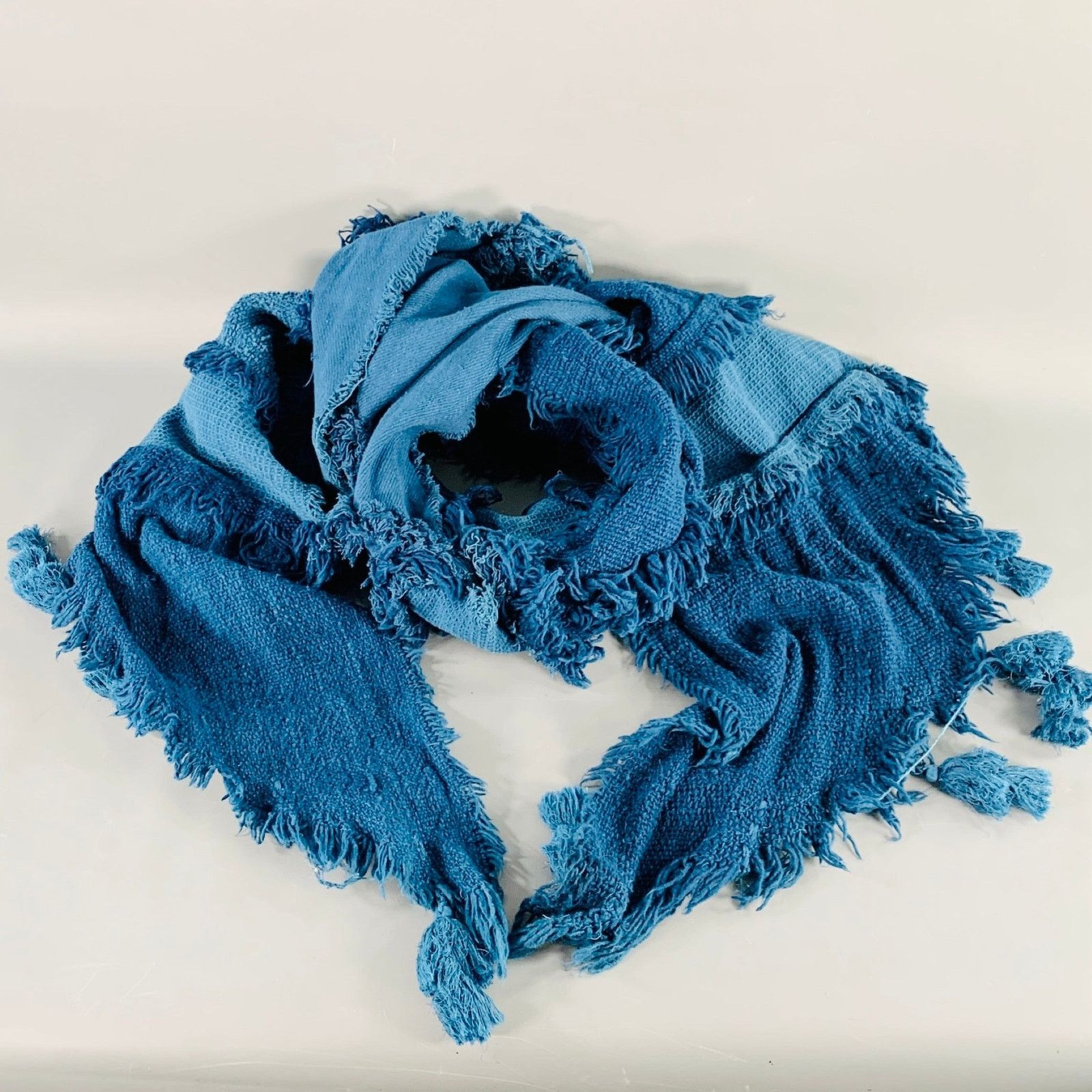 Other MIMBRES Blue Woven Cotton Scarf Shawl Size ONE SIZE - 1 Thumbnail