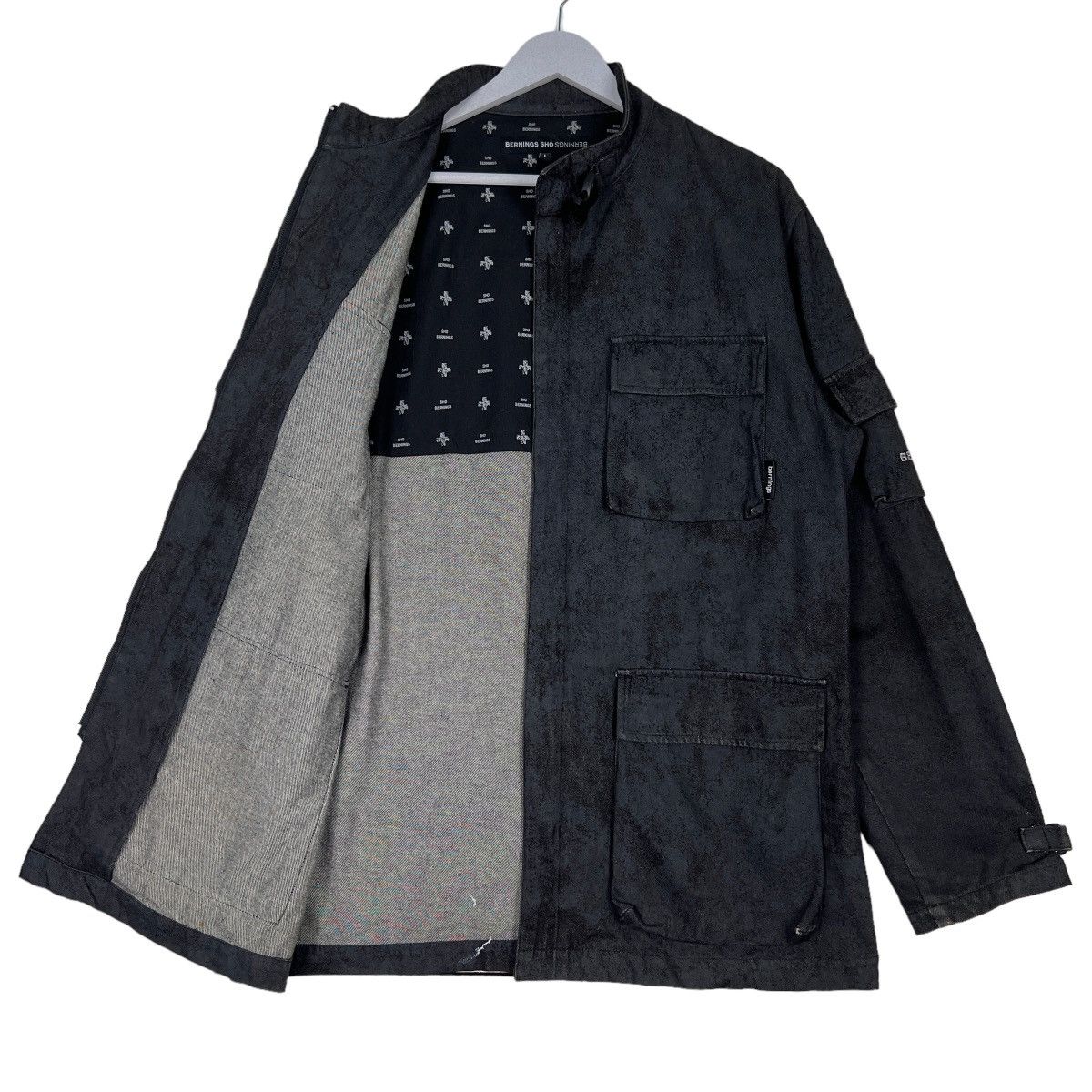 Japanese Brand 🔥 LGB BERNING SHO ABSTRACT DENIM JACKET Size US L / EU 52-54 / 3 - 9 Thumbnail