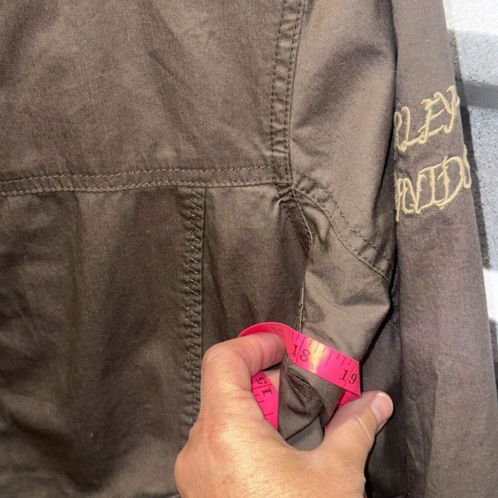 Harley Davidson HARLEY DAVIDSON Brown Military Jacket Coat Small Medium Size M / US 6-8 / IT 42-44 - 4 Thumbnail