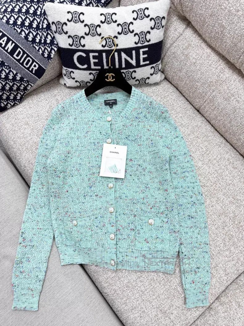 Chanel Chanel Green lotus moonlight button three-dimensional text Size XS / US 0-2 / IT 36-38 - 2 Thumbnail