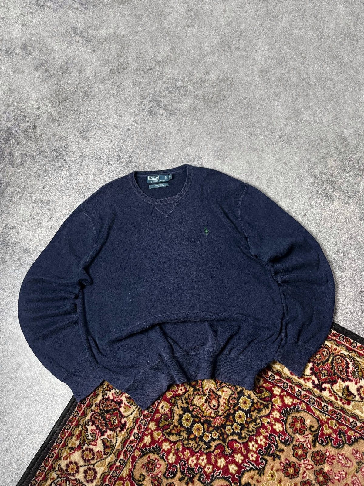 Polo Ralph Lauren 🔥90’s Ralph Lauren Polo Cable Knit Sweater Y2K Jumper Boxy Size US M / EU 48-50 / 2 - 5 Thumbnail