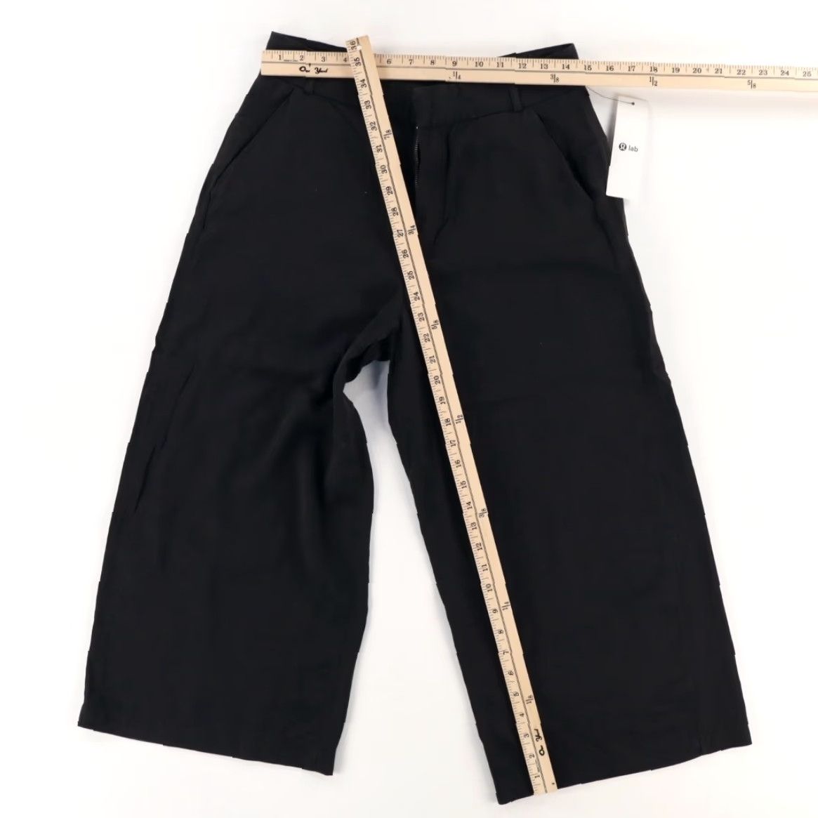 Lululemon Lululemon Lab Sendal Wide Leg Tencel Microfiber Chino Pants Black Women's 8 Size 30" / US 8 / IT 44 - 3 Thumbnail